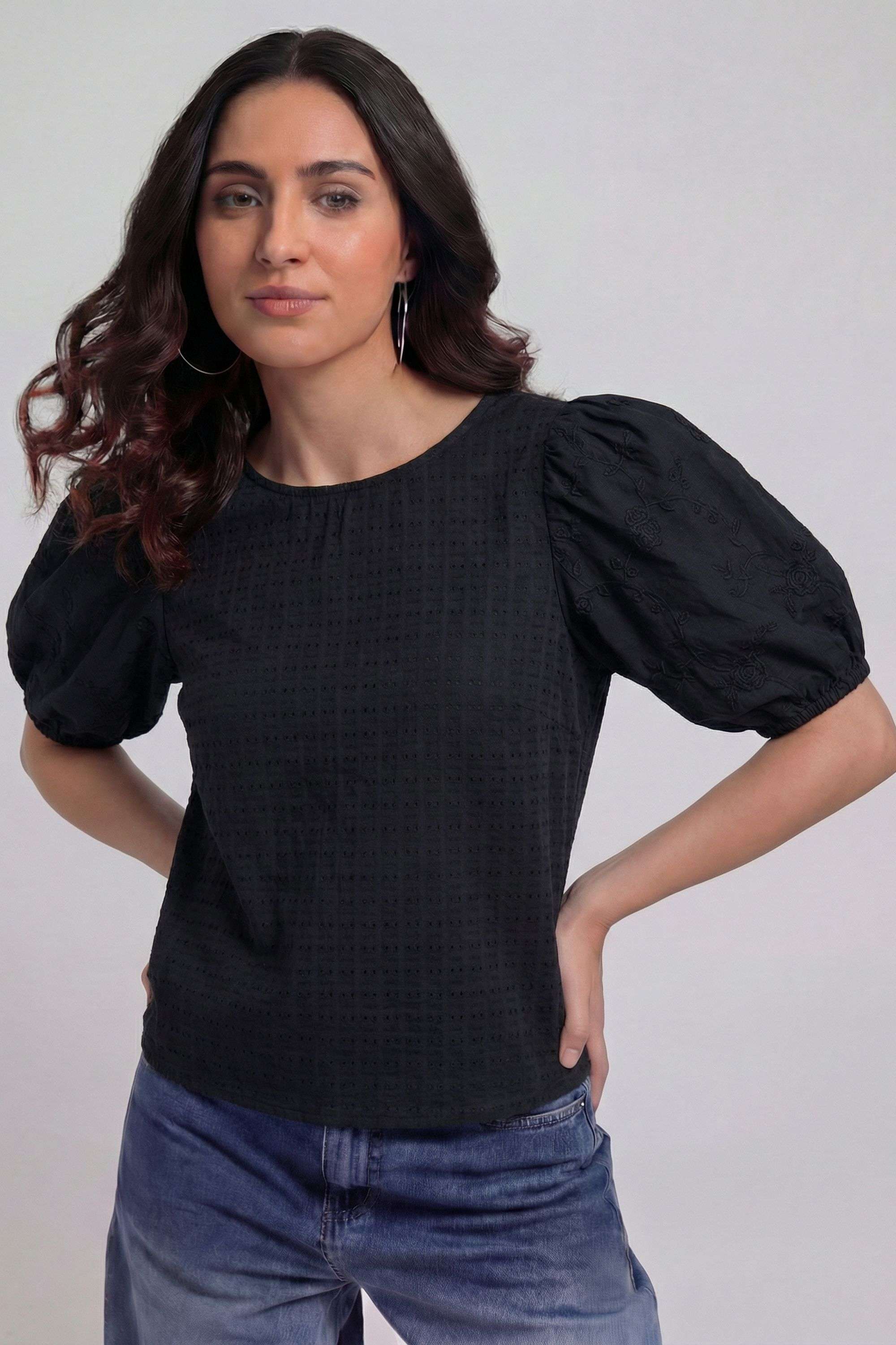 Printed Cotton Regular Fit Women Shirt-image-11