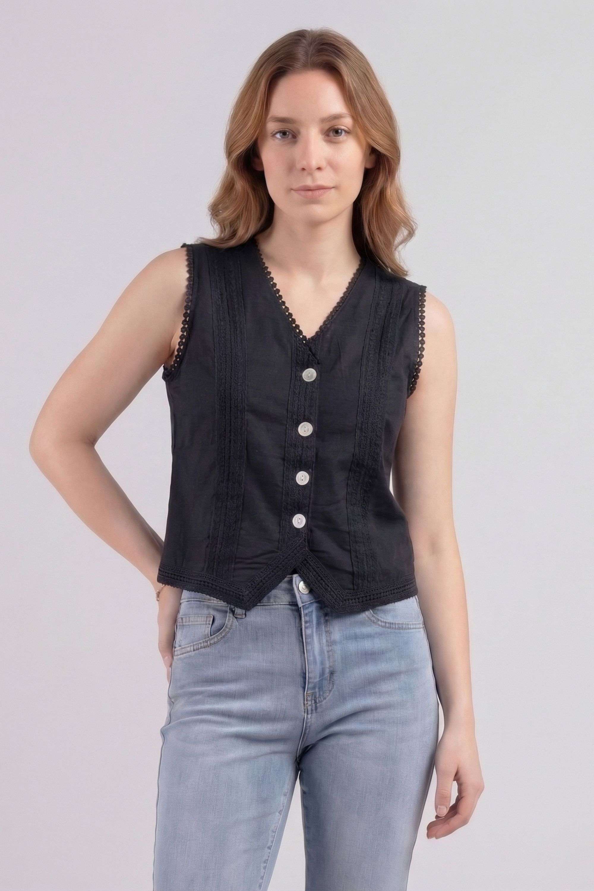 intune Solid Cotton Regular Fit Women Top-picture-21