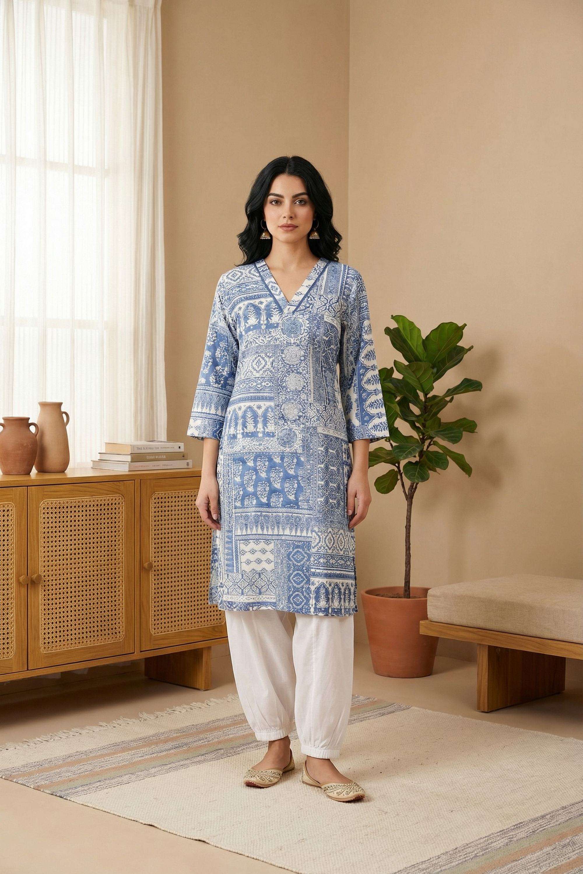 Textured-Viscose-Women-s-Festive-Wear-Kurta
