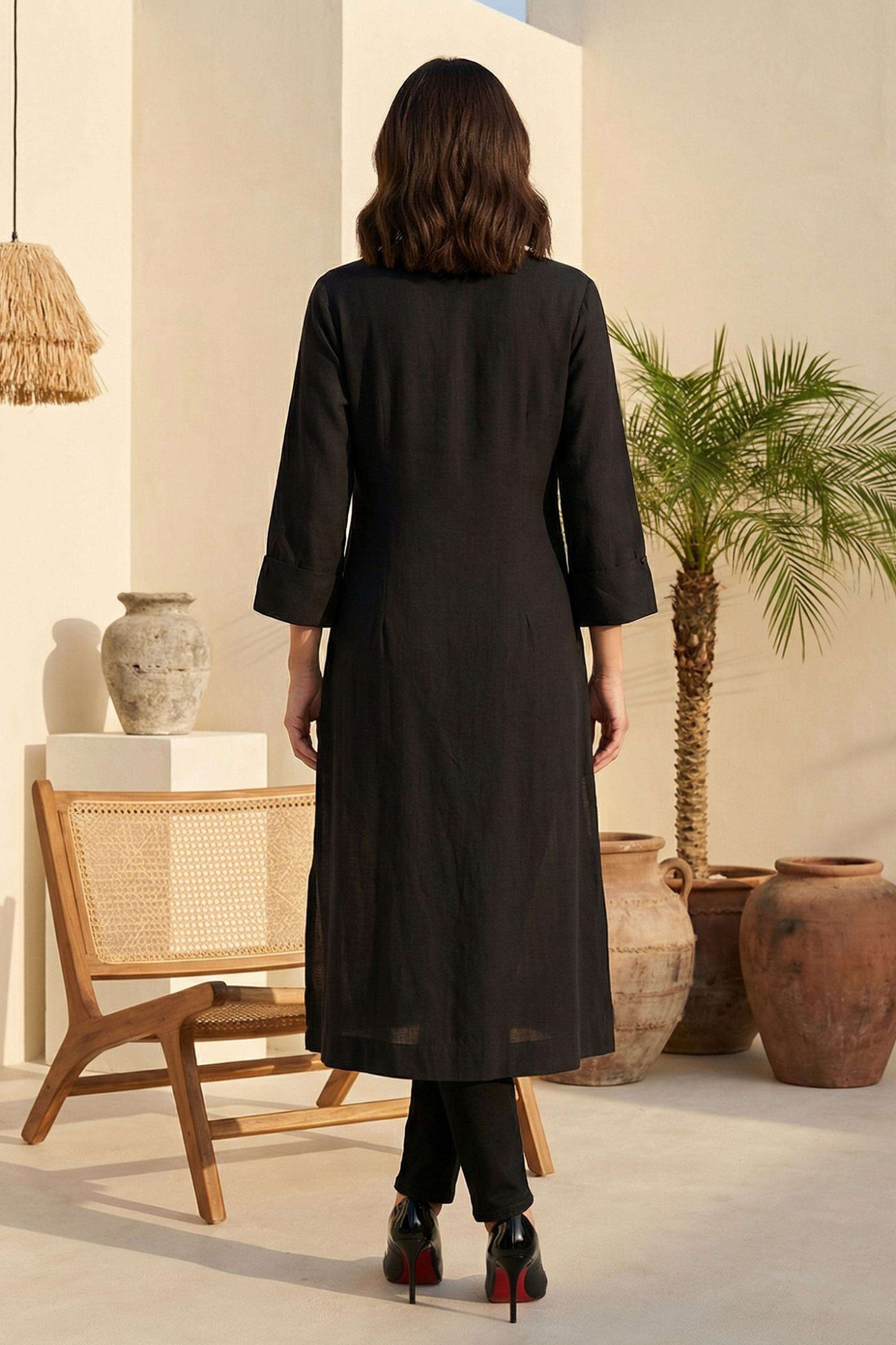 Solid-Blended-Fabric-Round-Neck-Women-s-Top