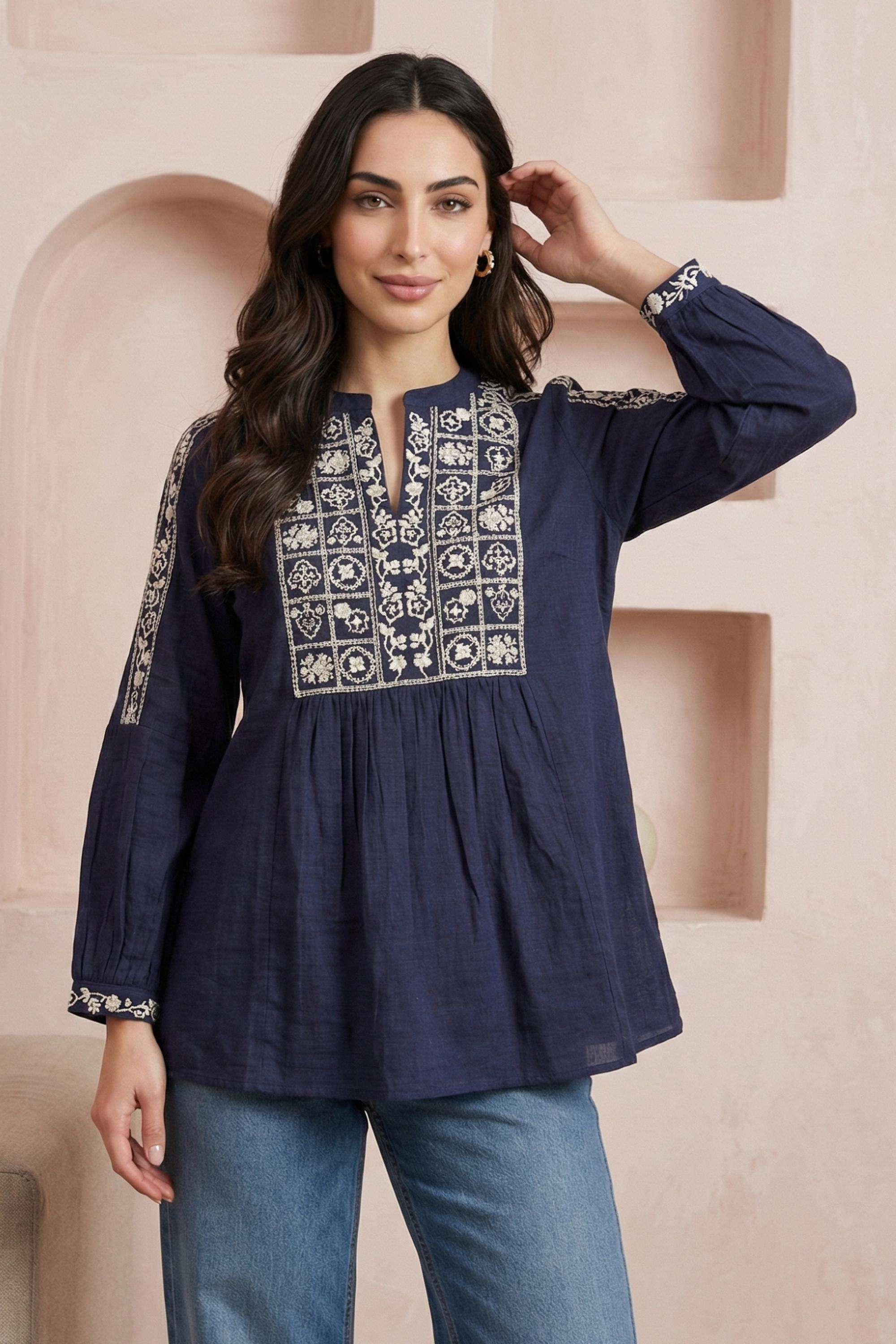 Solid Cotton Collared Women's T-Shirt-picture-24