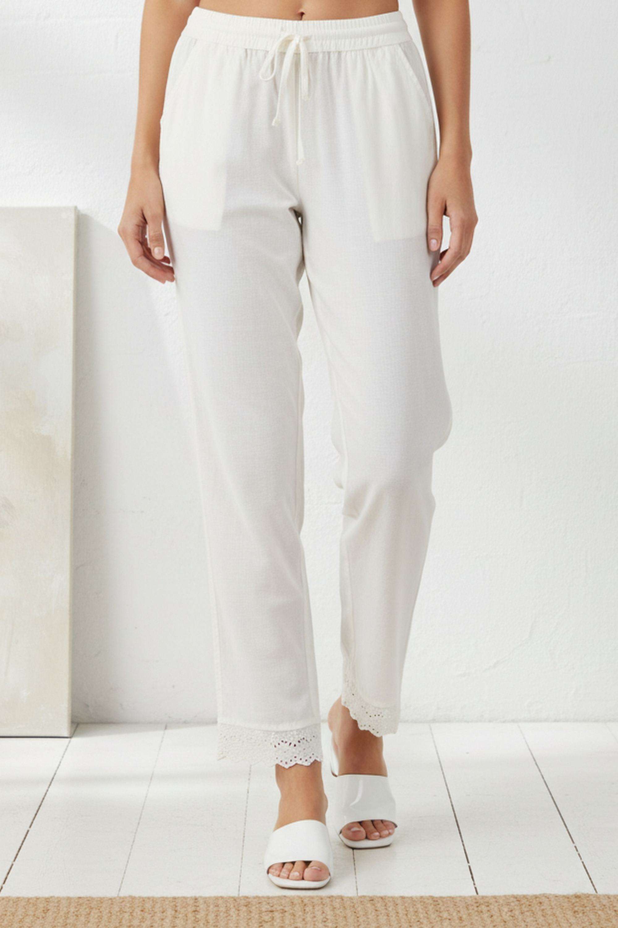 Solid-Regular-Fit-Blended-Fabric-Women-s-Ethnic-Pants