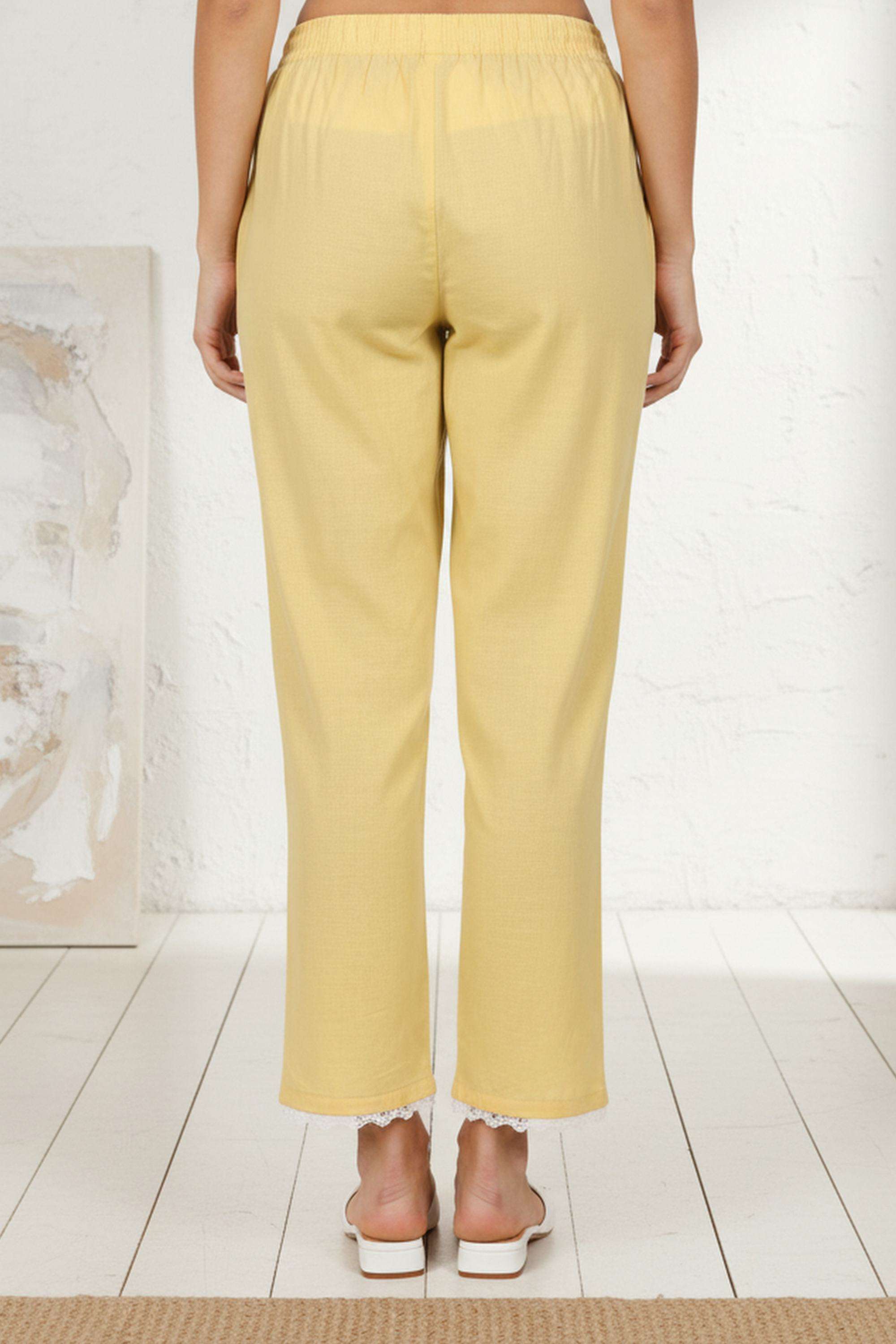 Solid-Regular-Fit-Blended-Fabric-Women-s-Ethnic-Pants