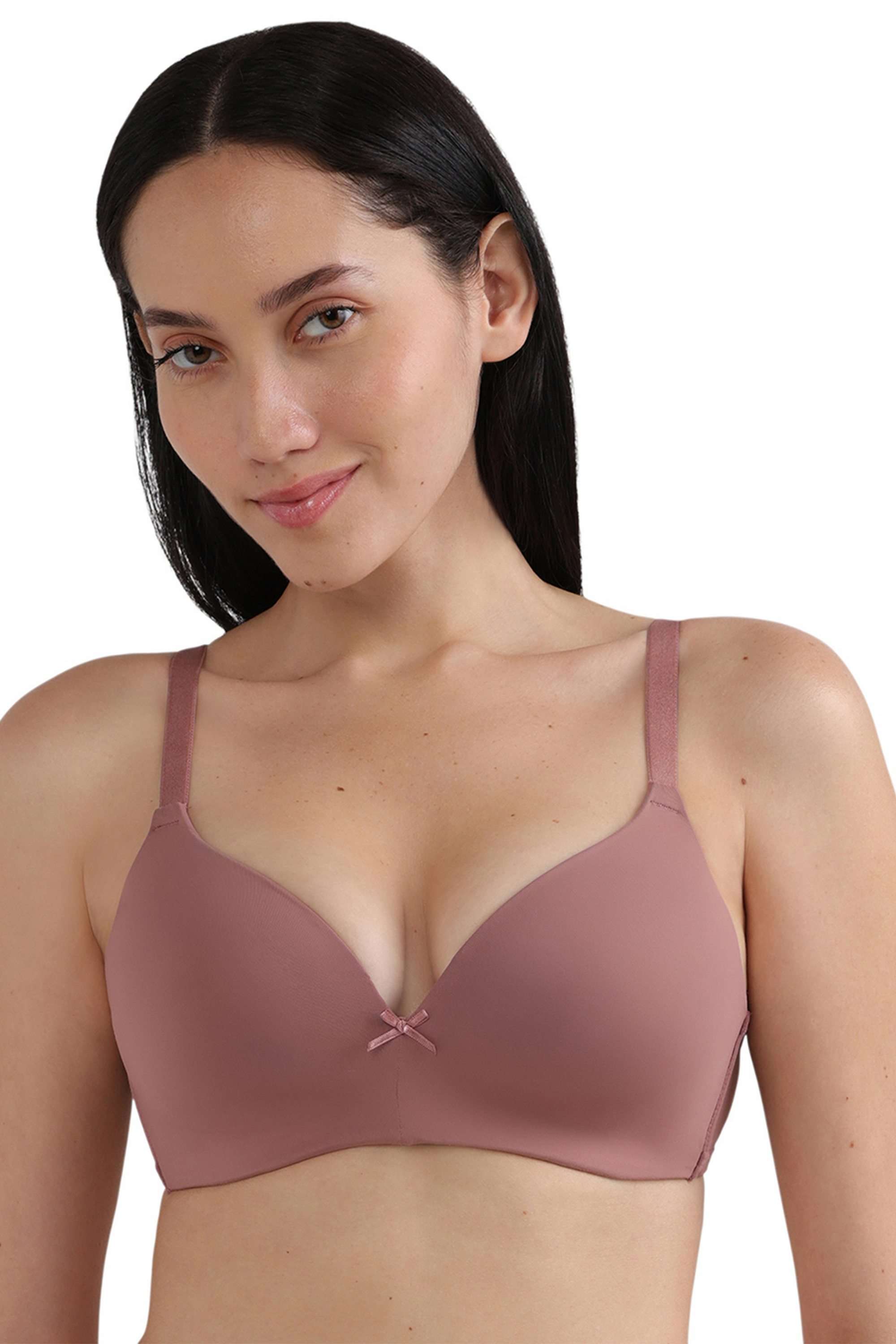 Zoe-Padded-Non-wired-3/4th-Cup-Everyday-Wear-Comfort-Fit-T-shirt-Bra