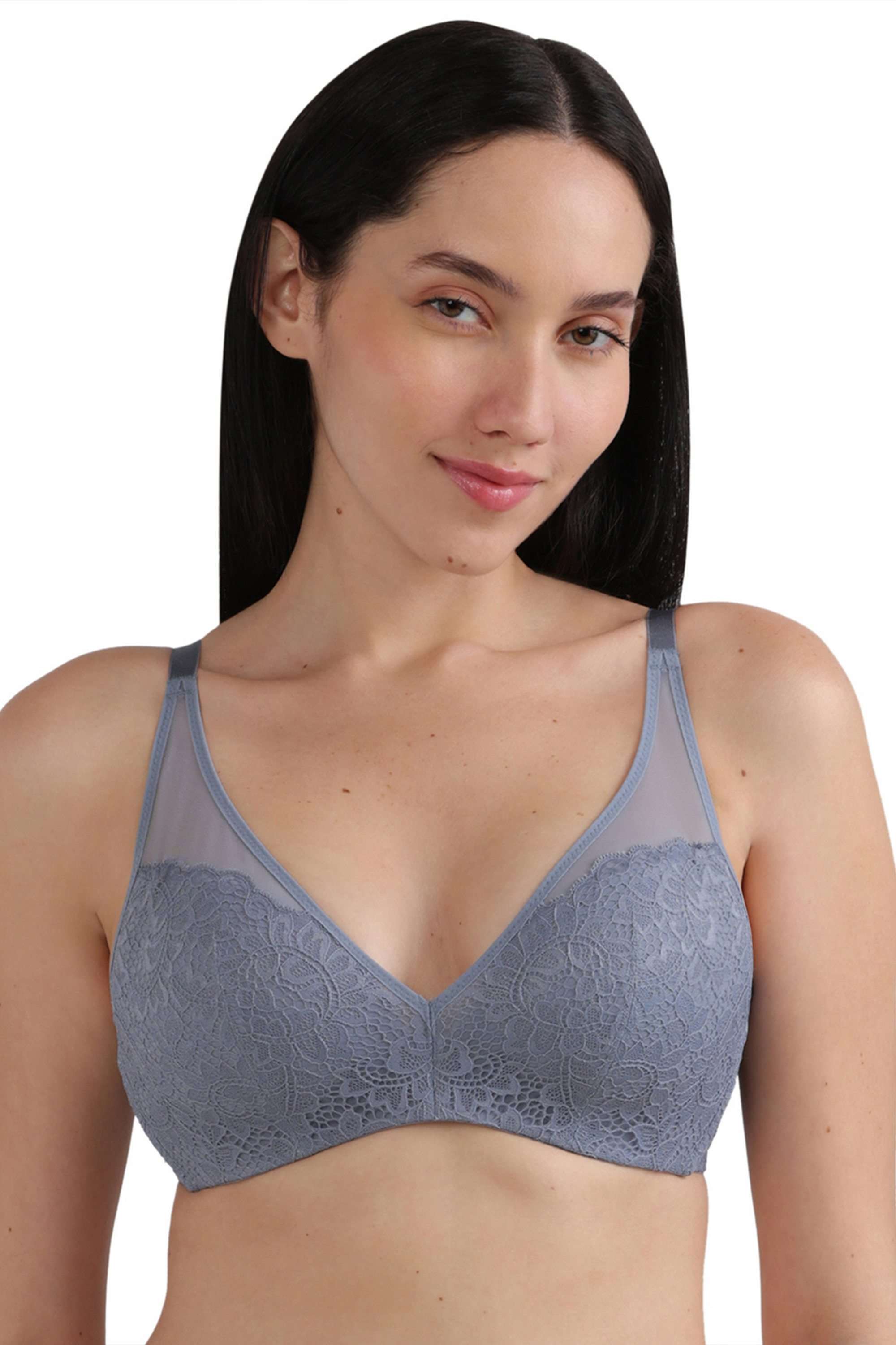 Emma-Lace-Padded-Non-wired-3/4th-Cup-Bridal-Wear-Medium-coverage-Lace-Bra