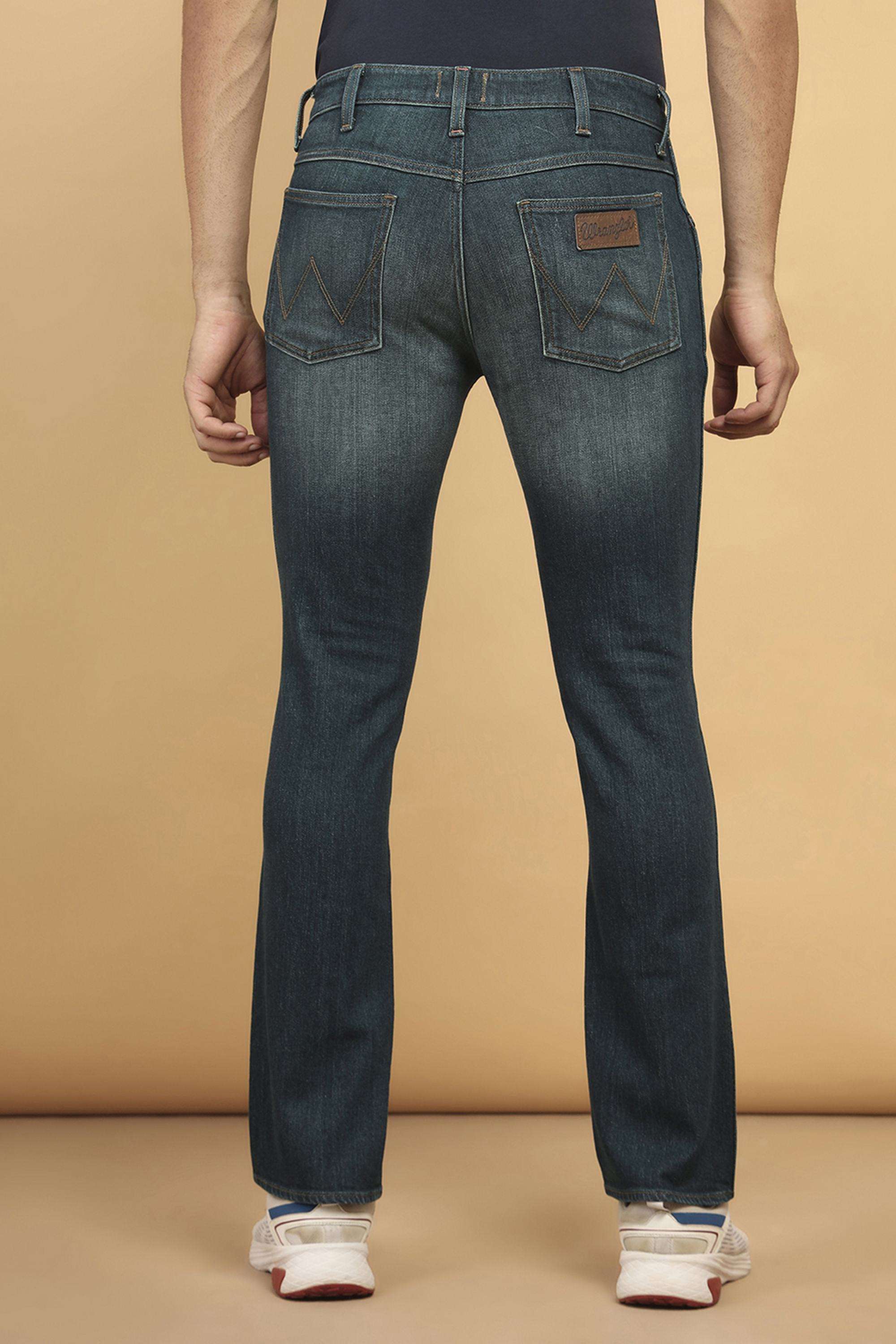 Solid-Blended-Fabric-Straight-Fit-Men-s-Jeans