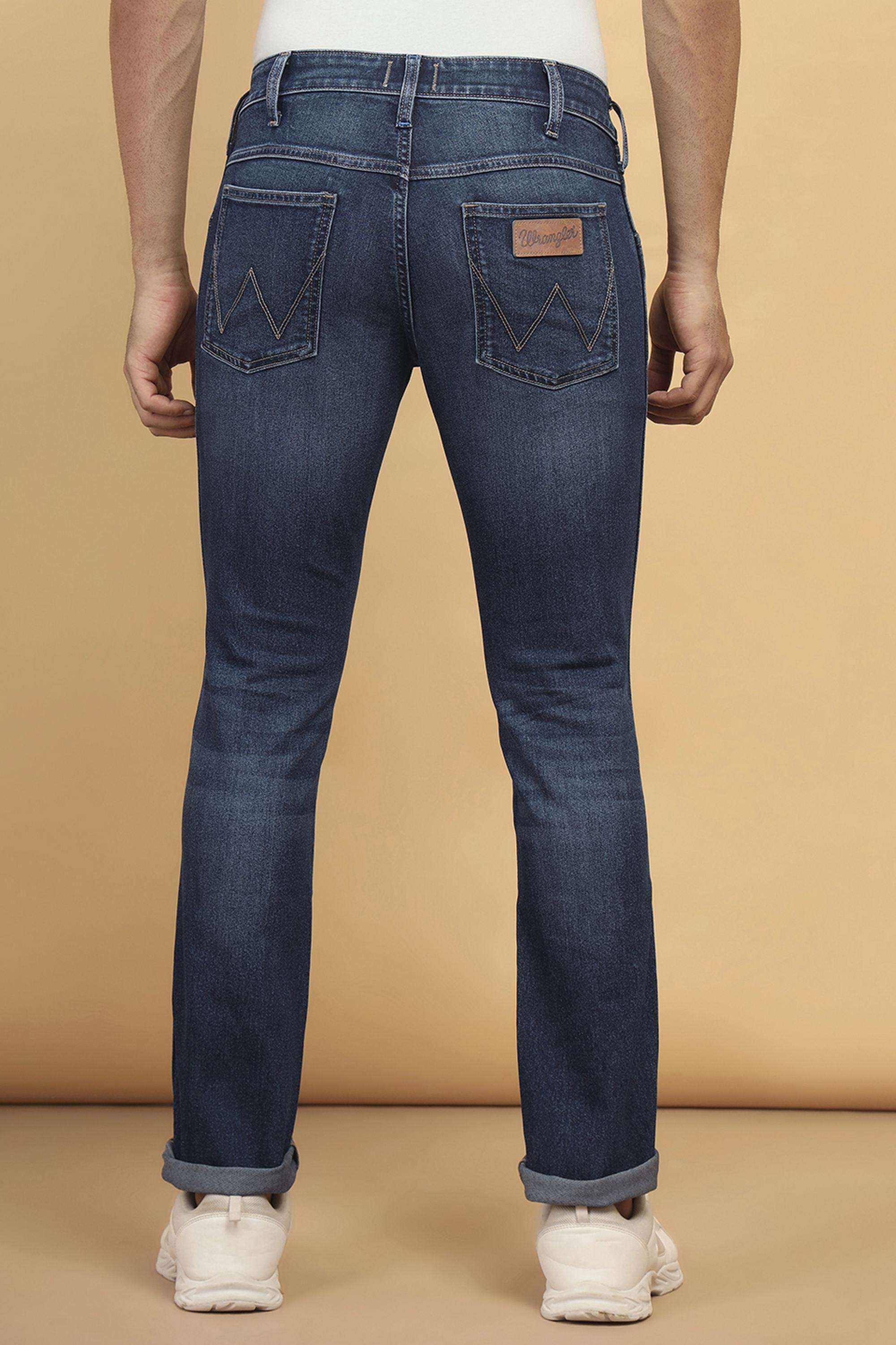 Solid-Blended-Fabric-Slim-Fit-Men-s-Jeans
