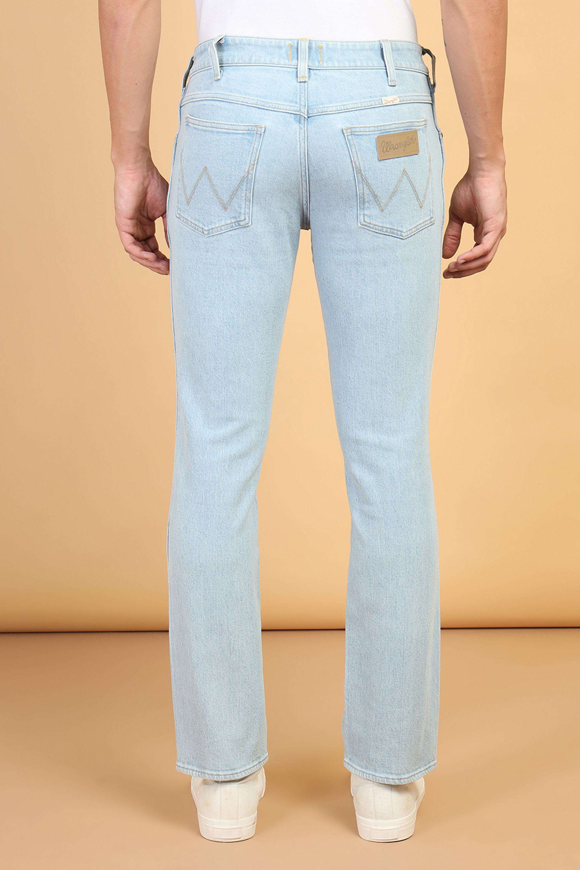 Solid-Blended-Fabric-Regular-Fit-Men-s-Jeans