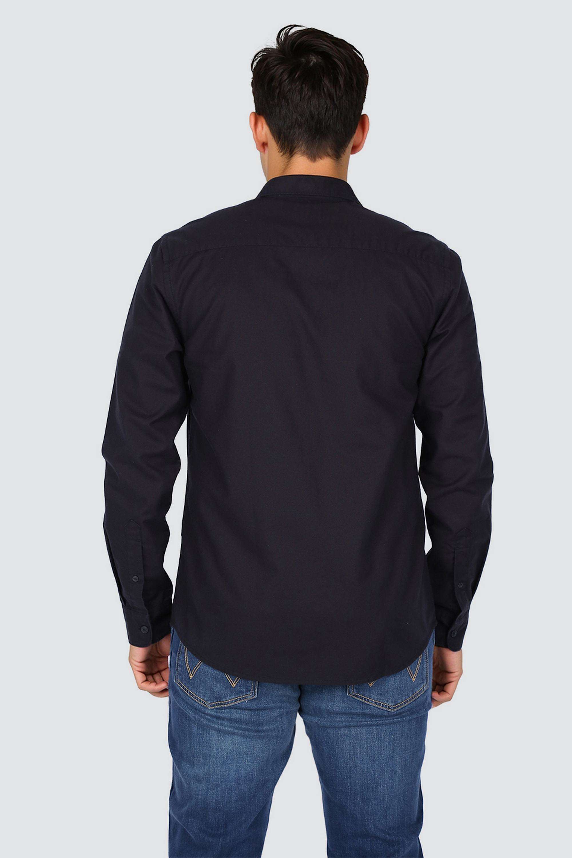 Solid-Cotton-Regular-Fit-Men-s-Casual-Shirt
