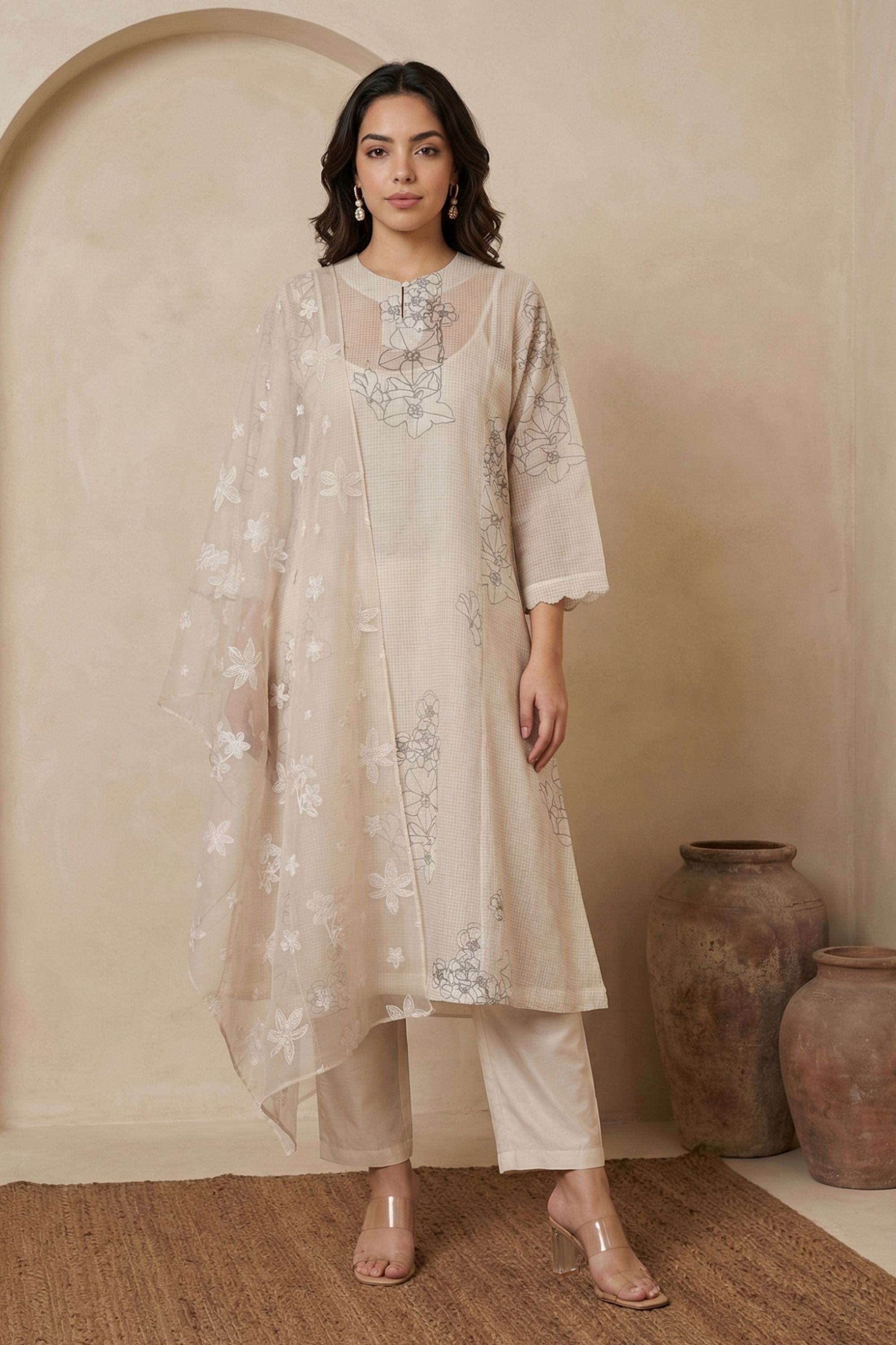 Printed-Blended-Fabric-Women-s-Ethnic-Kurta-Set