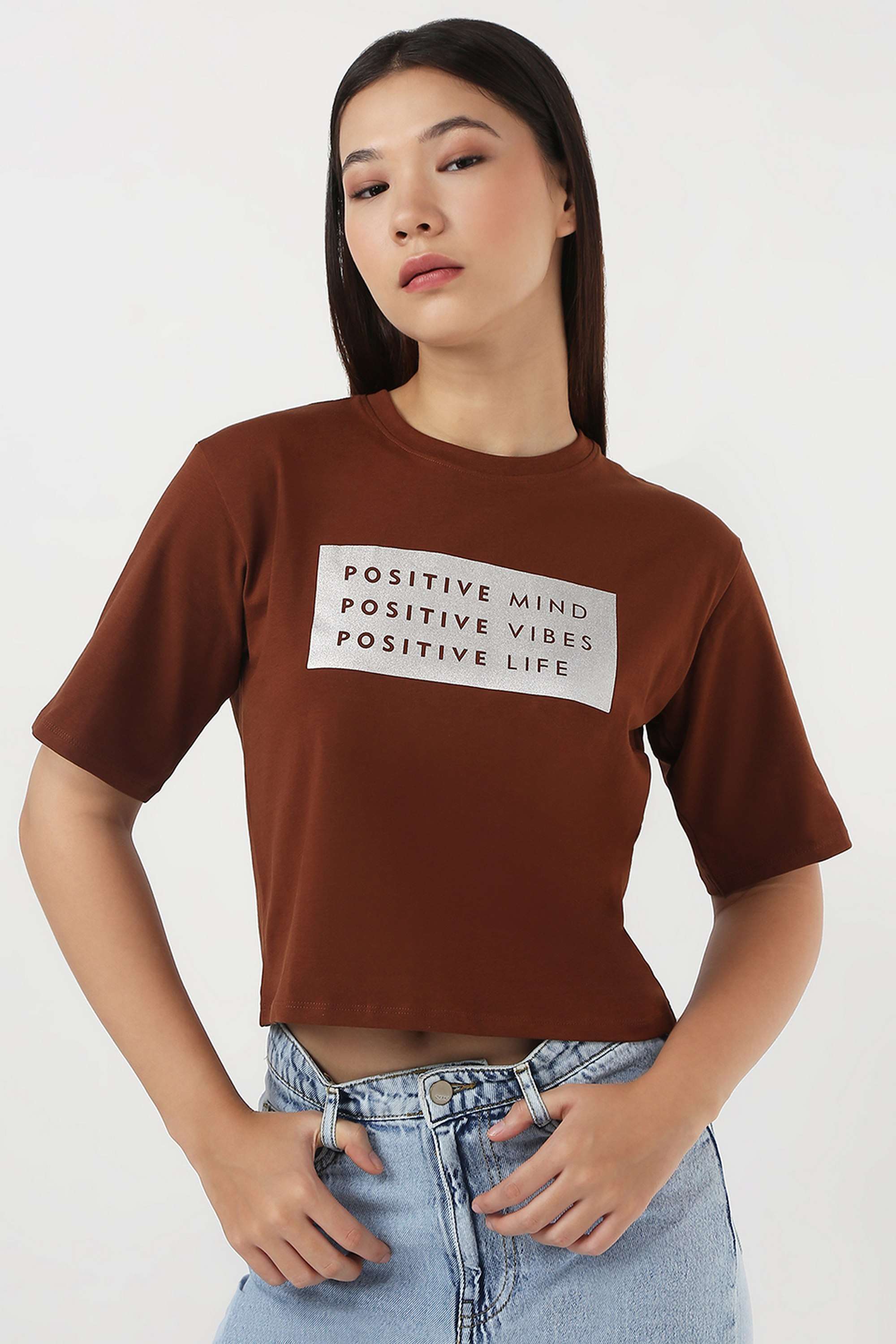 kraus Printed Cotton Blend Round Neck Women's T-Shirt-picture-18