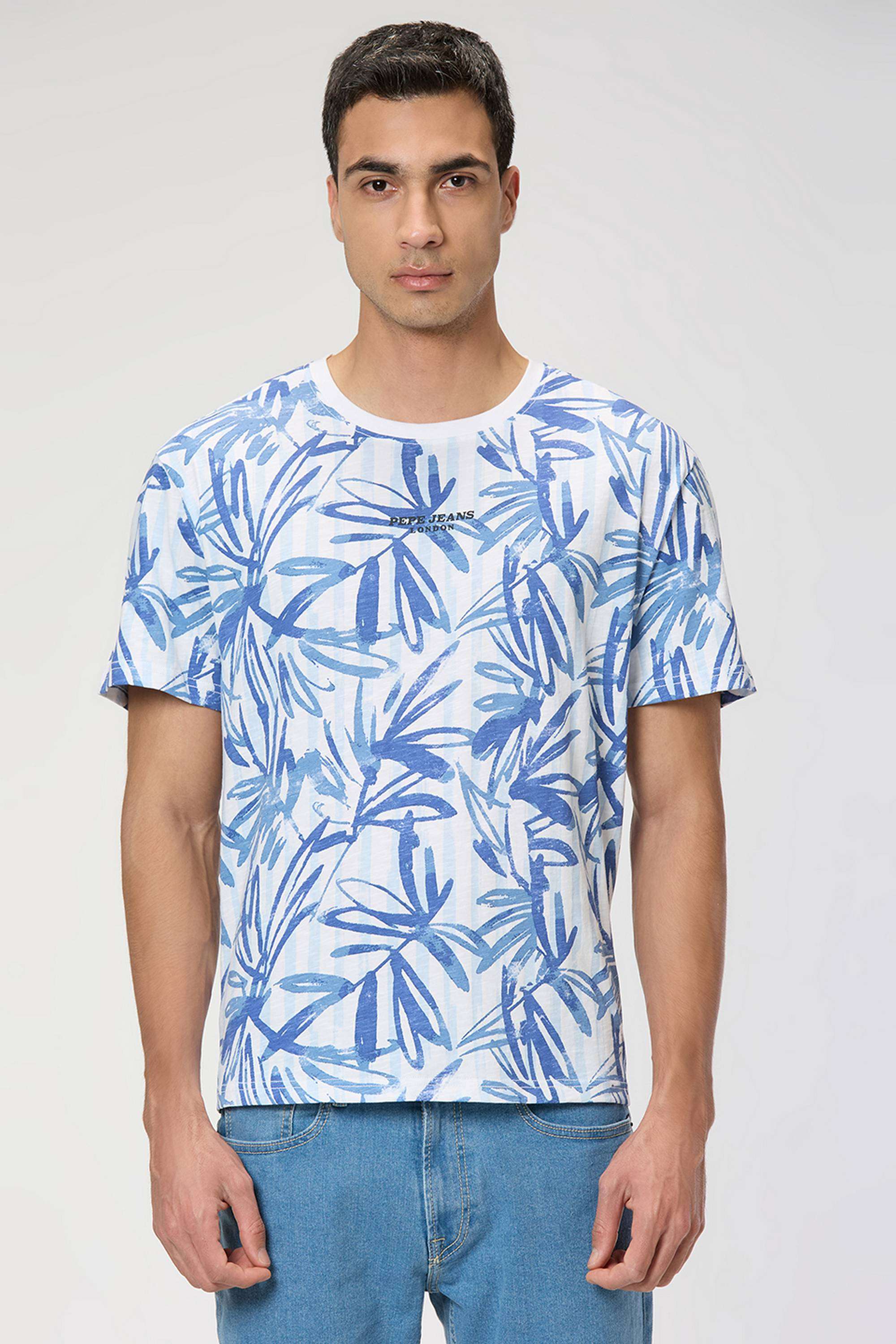 Printed-Cotton-Round-Neck-Men-s-T-Shirt