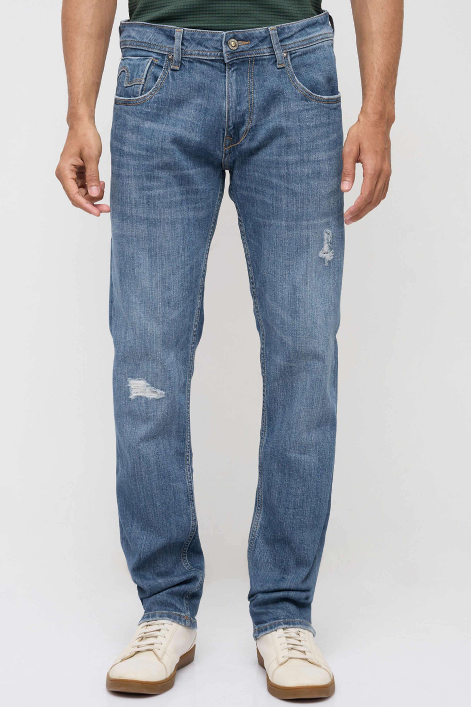 Solid-Cotton-Regular-Fit-Men-s-Jeans