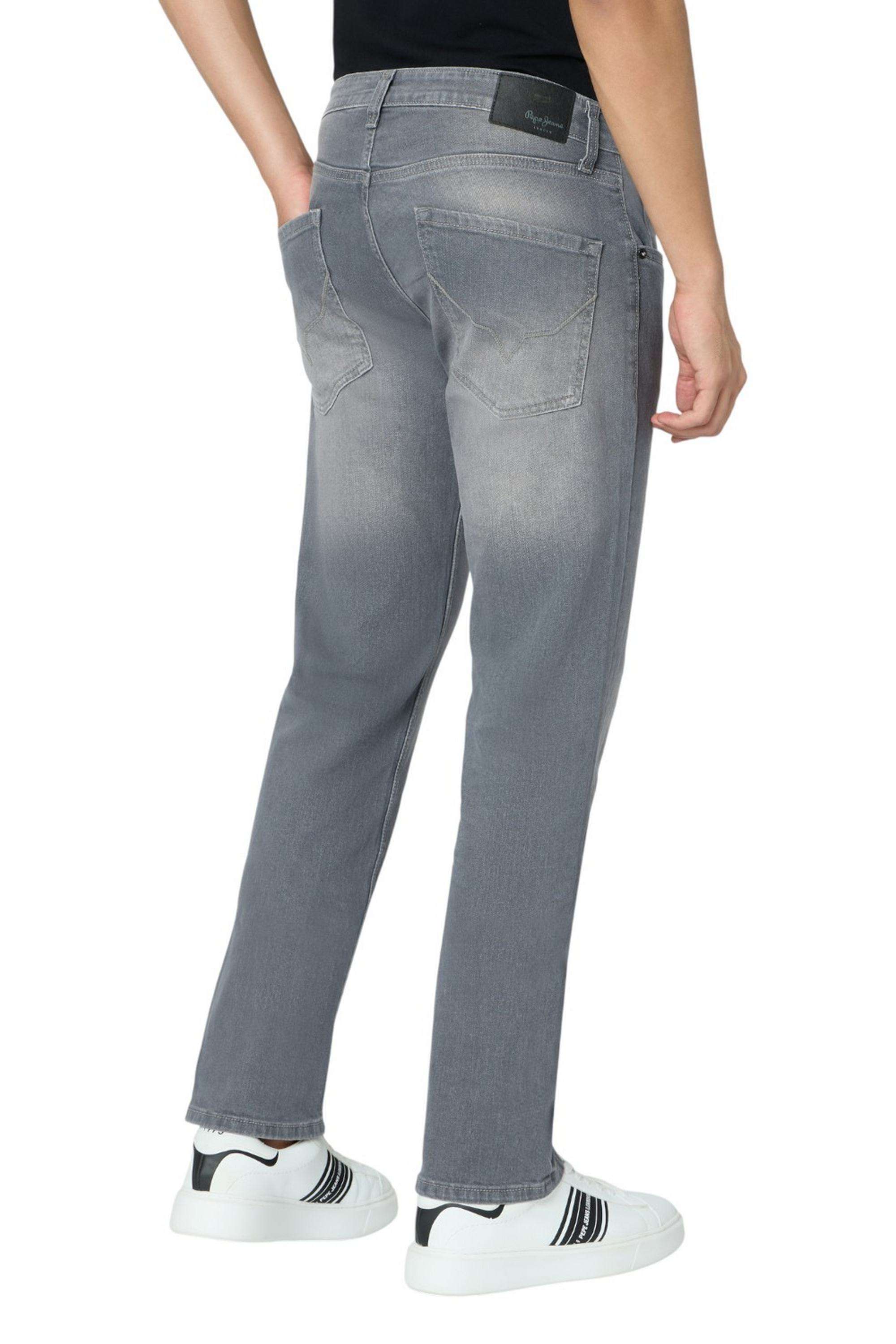 Solid-Cotton-Stretch-Straight-Fit-Men-s-Jeans