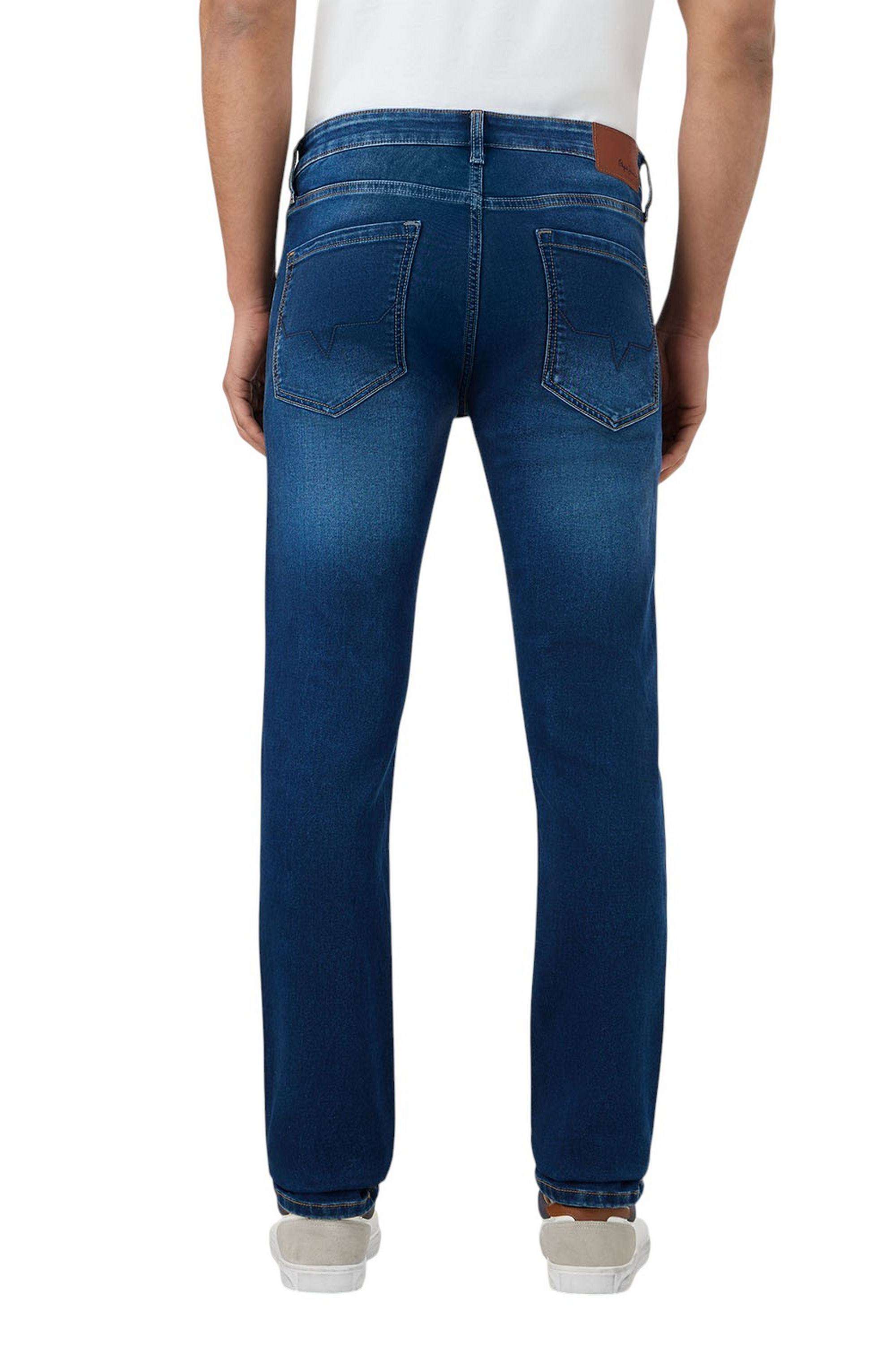 Solid-Polyester-Cotton-Slim-Fit-Men-s-Jeans