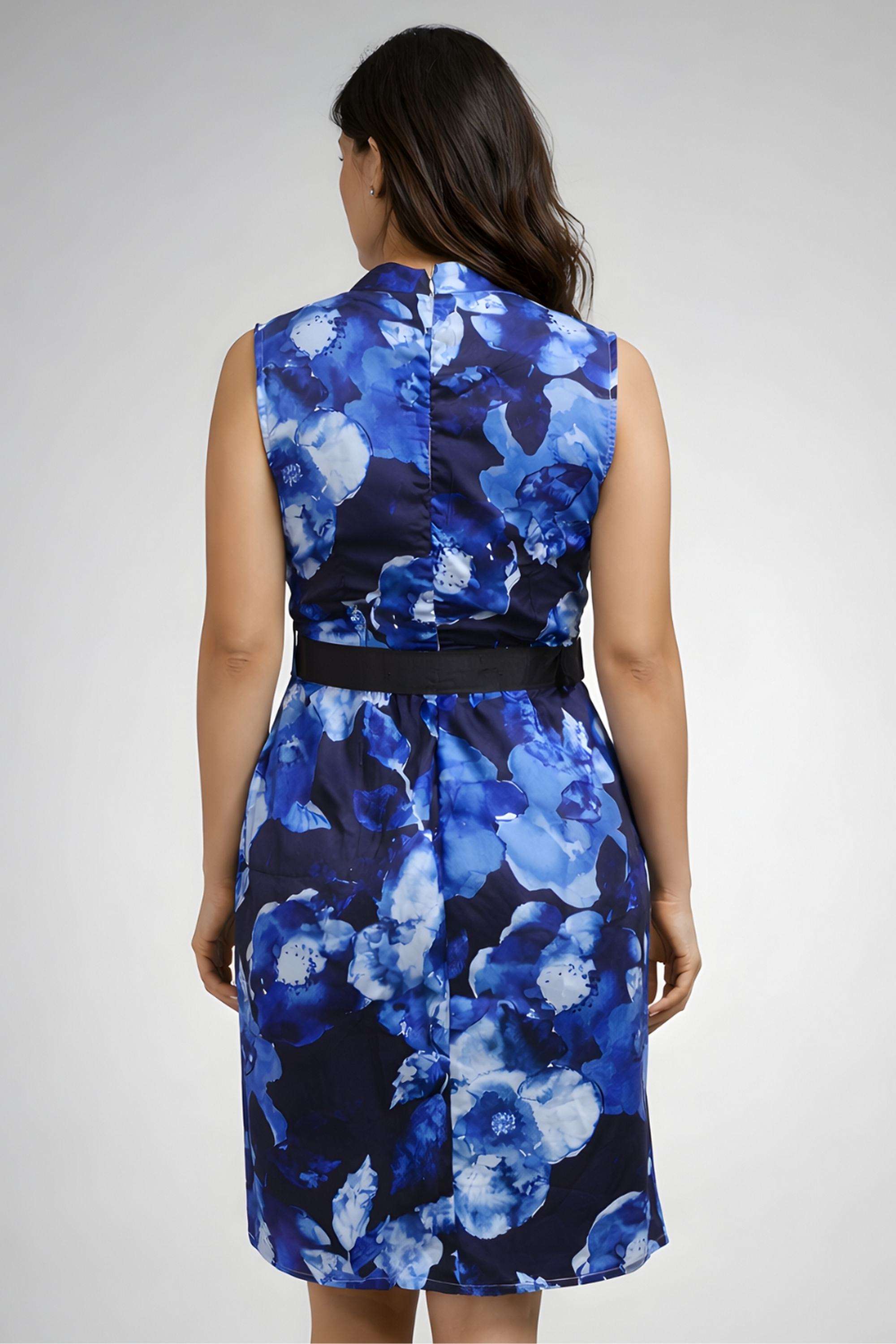 Floral-Polyester-Women-Dress