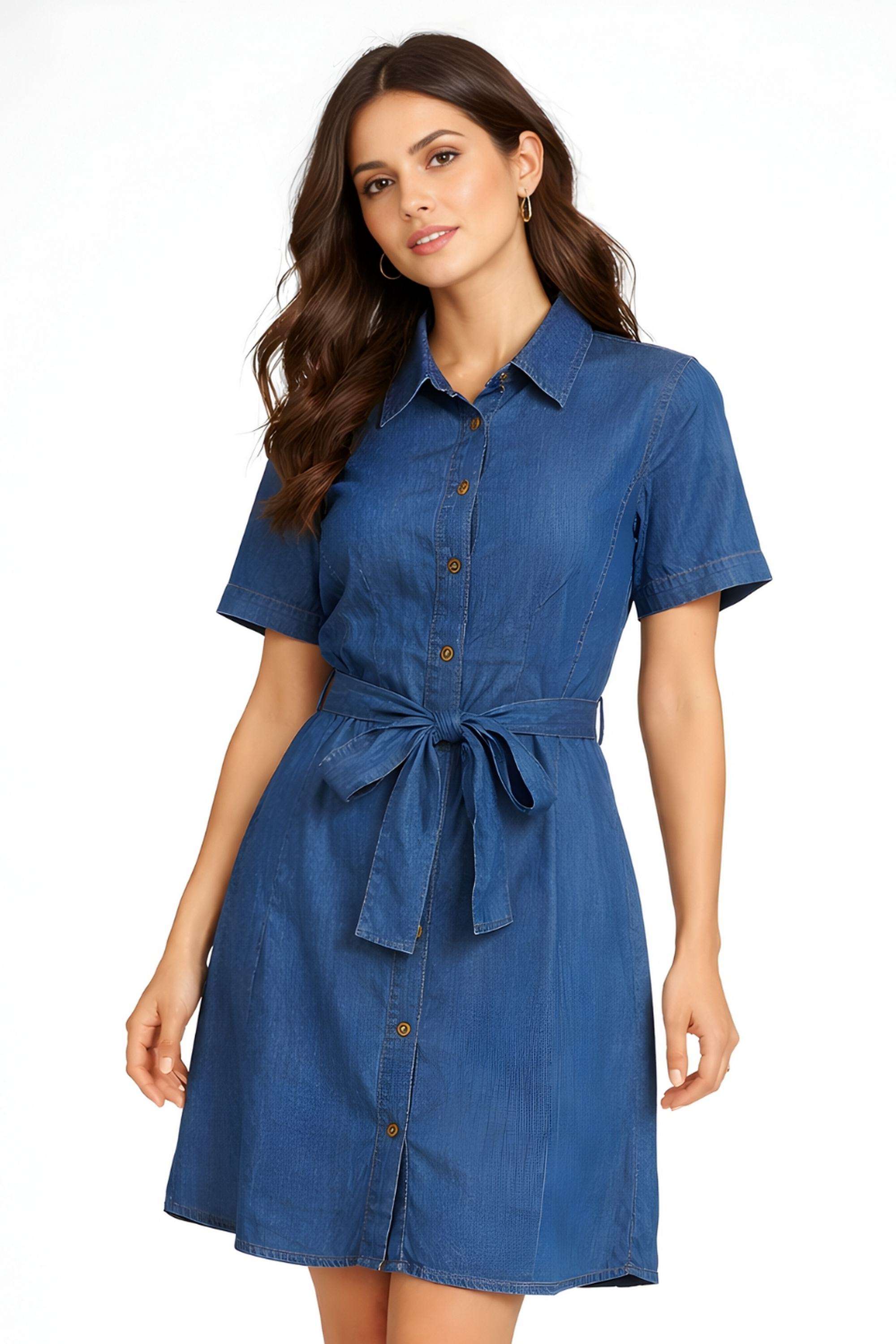 Solid-Cotton-Women-Dress