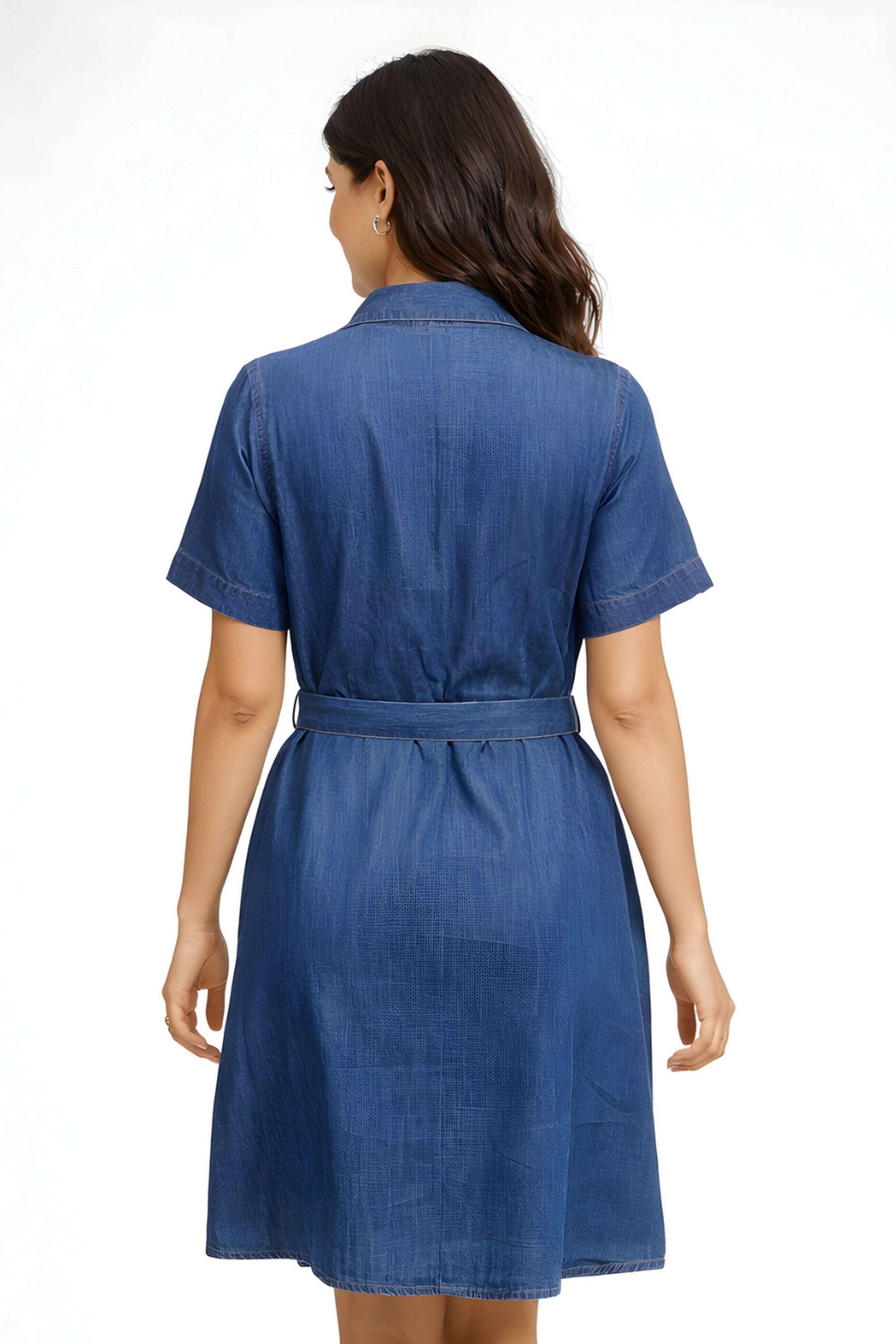 Solid-Cotton-Women-Dress