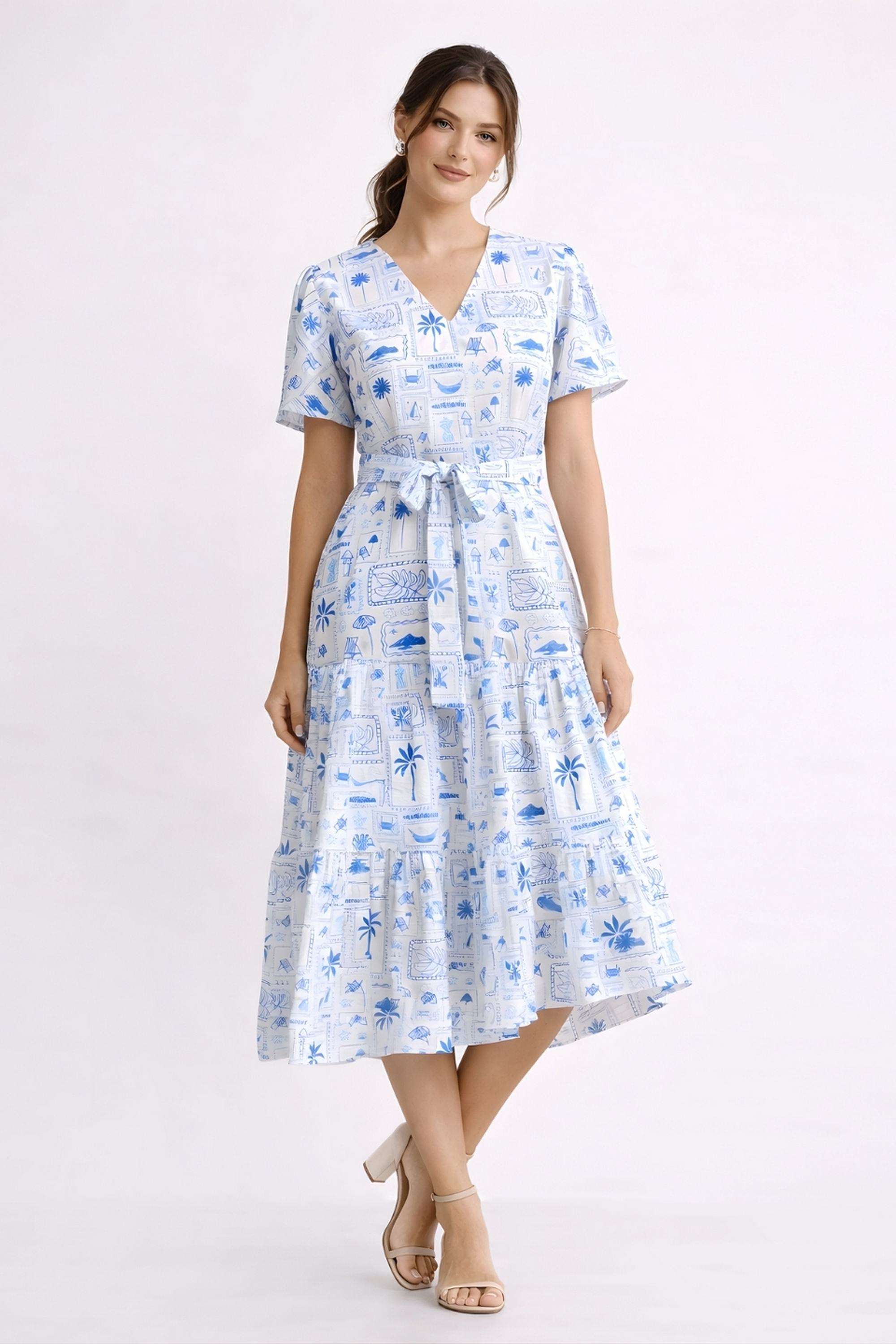 Printed-Viscose-Women-Dress