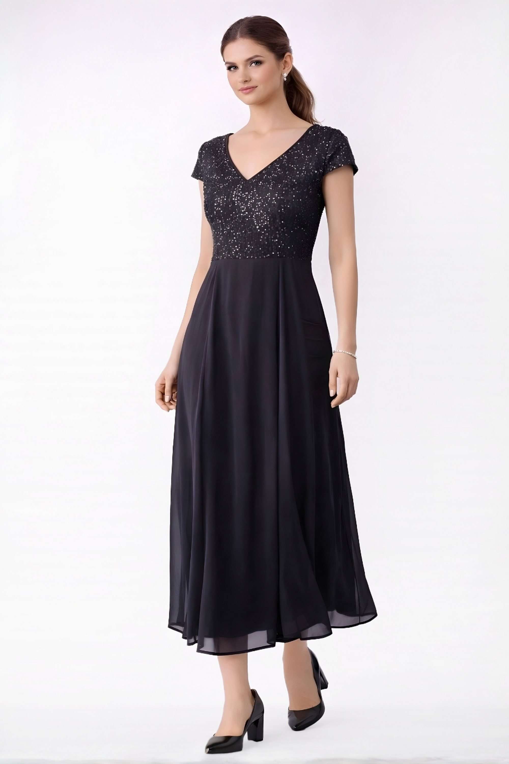 Sequinned-Polyester-Women-Dress