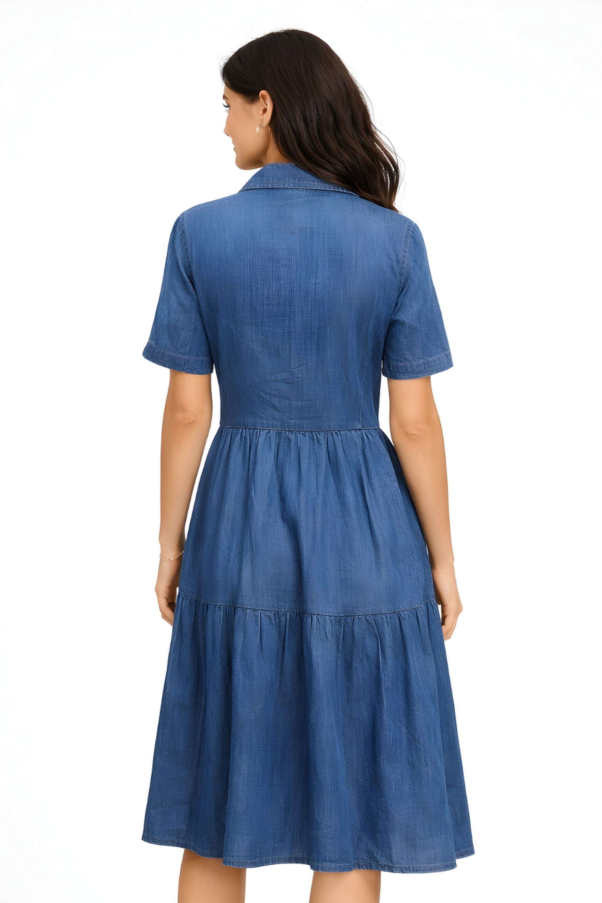 Solid-Cotton-Women-Dress
