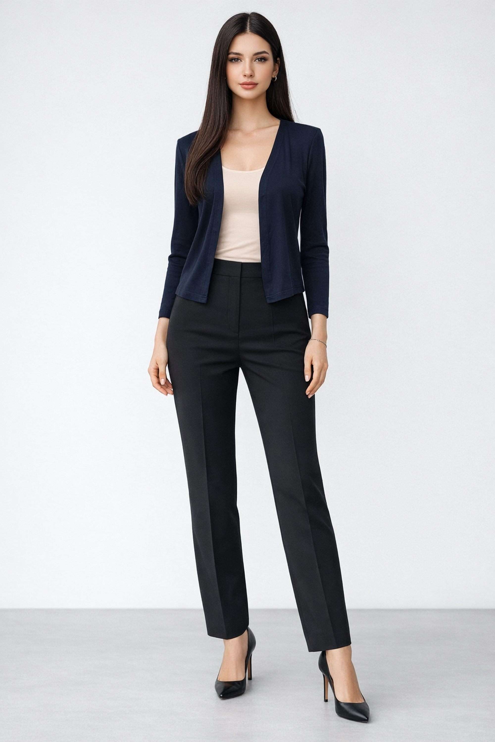 zink london Solid Blended Fabric Regular Fit Women's Shrug-picture-30