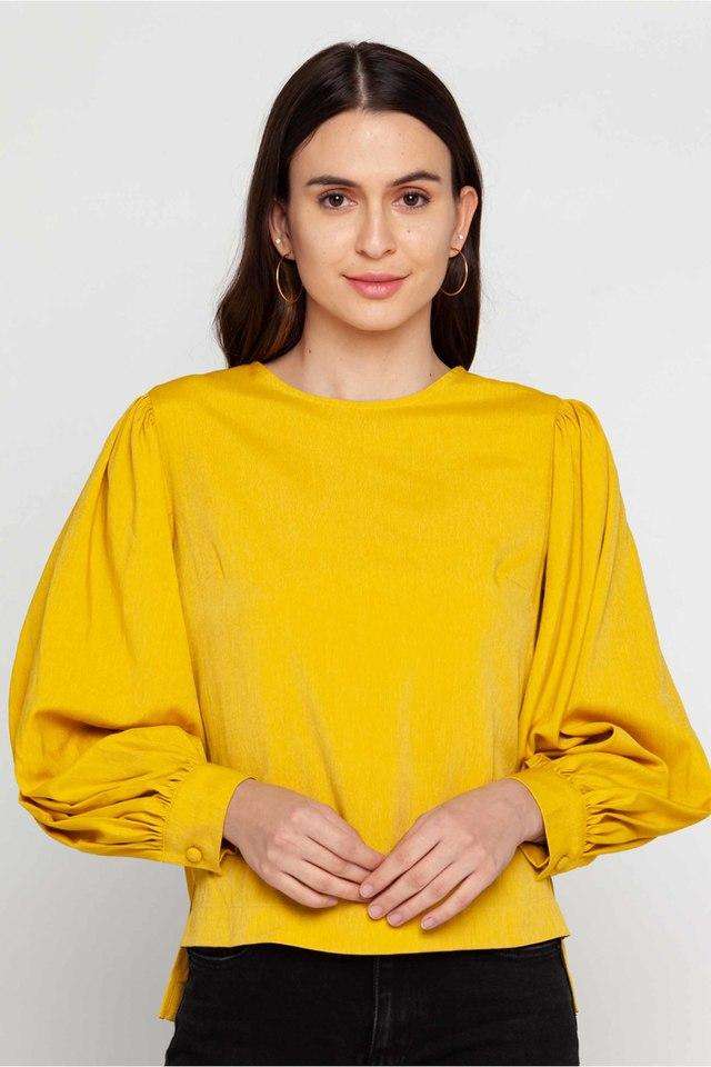 zink london Solid Viscose Blend Round Neck Women's Top-picture-23