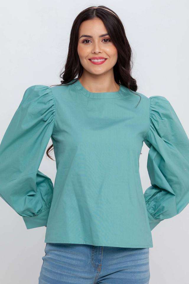 zink london Solid Cotton Round Neck Women Top-picture-22