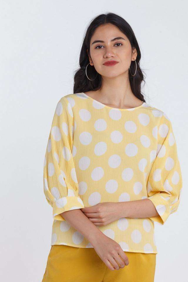 zink london Polka Dots Polyester Round Neck Women Top-picture-19