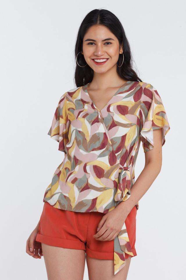 zink london Abstract Modal V-Neck Women Top-picture-30