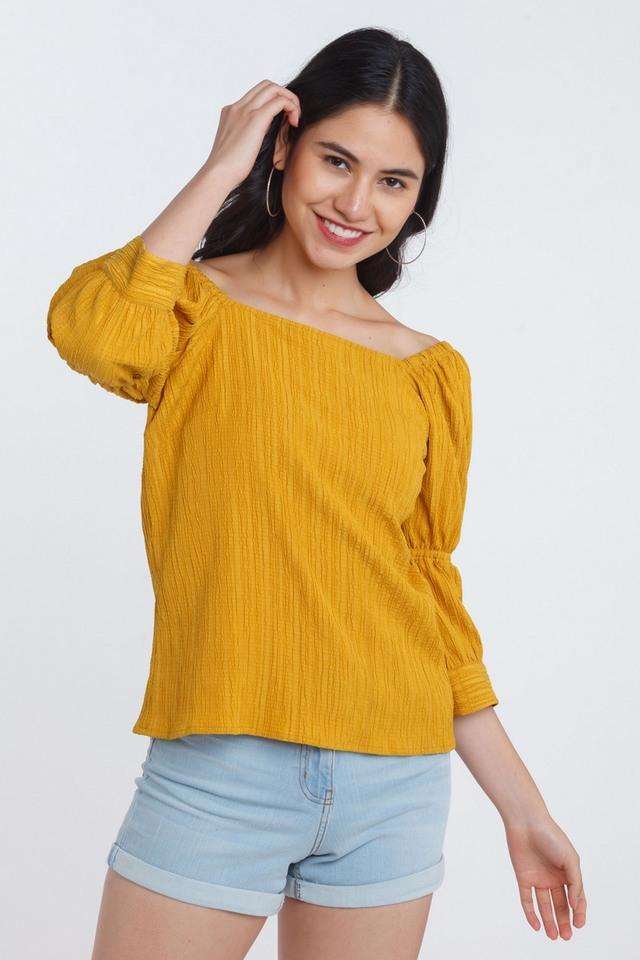 zink london Solid Blended Fabric Square Neck Women Top-picture-28