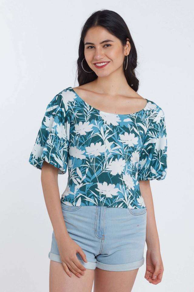 zink london Printed Polyester Round Neck Women's Tops-picture-48