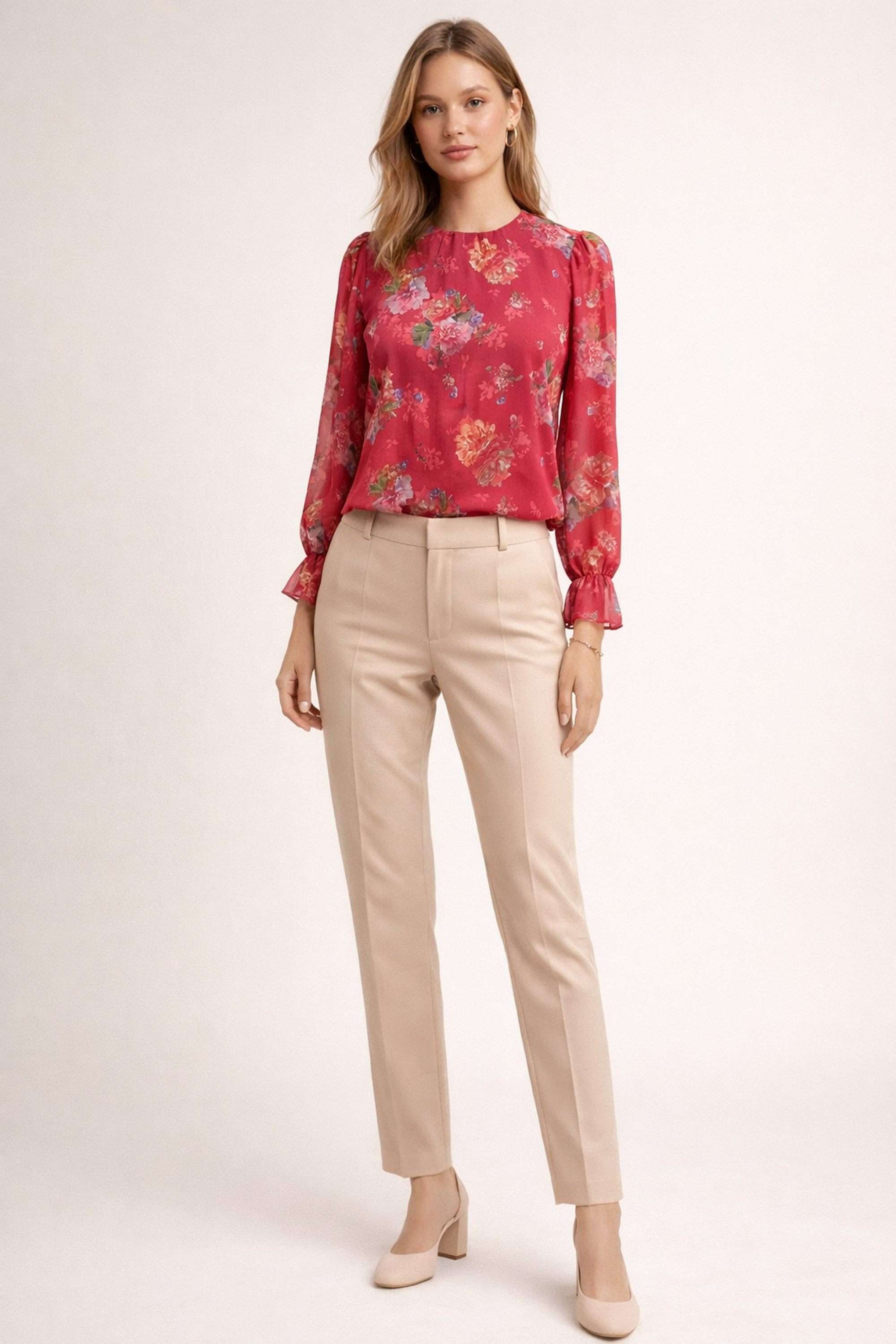 zink london Floral Polyester Regular Fit Women's Top-picture-29