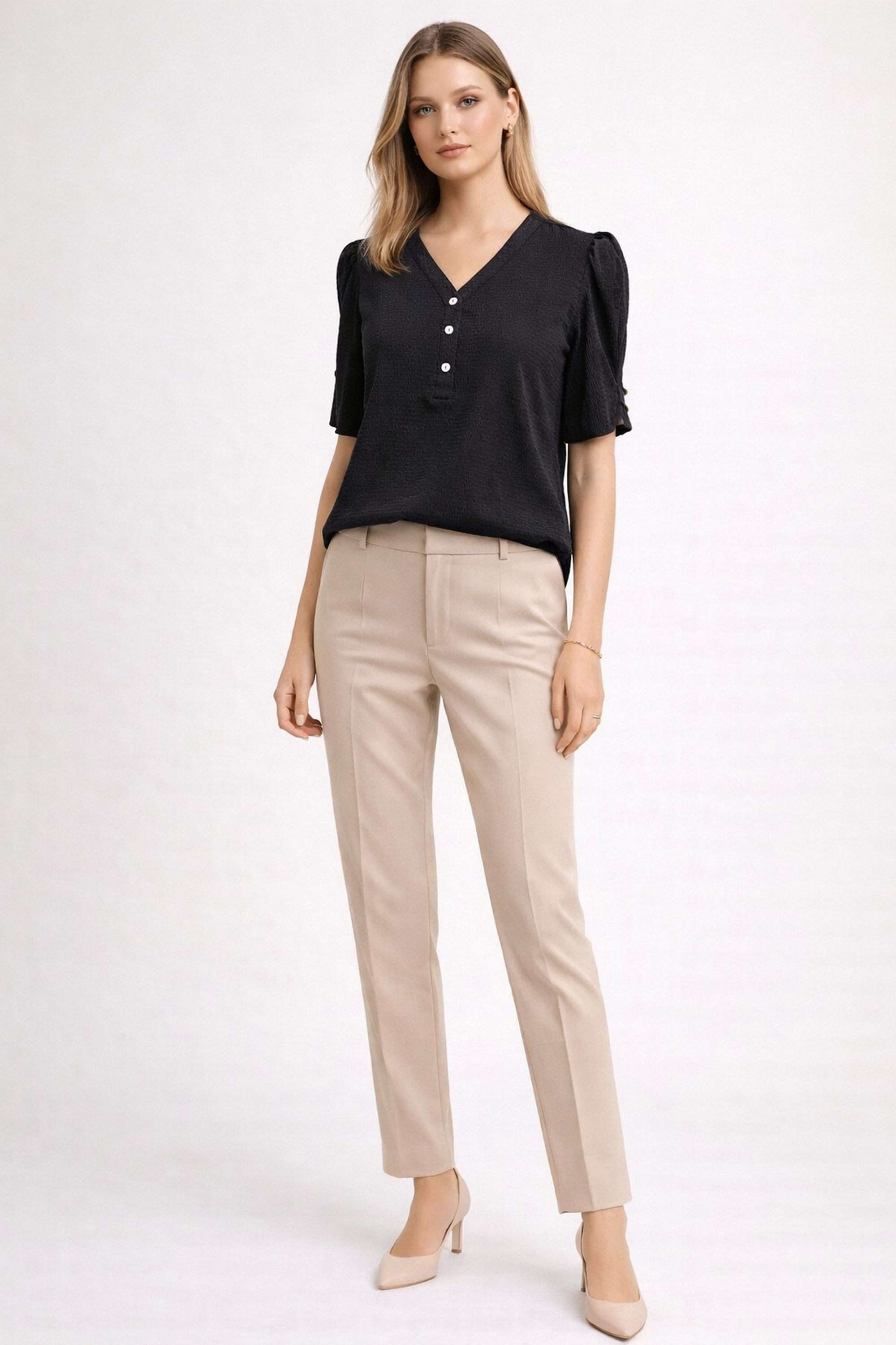 zink london Textured Polyester Regular Fit Women's Top-picture-22