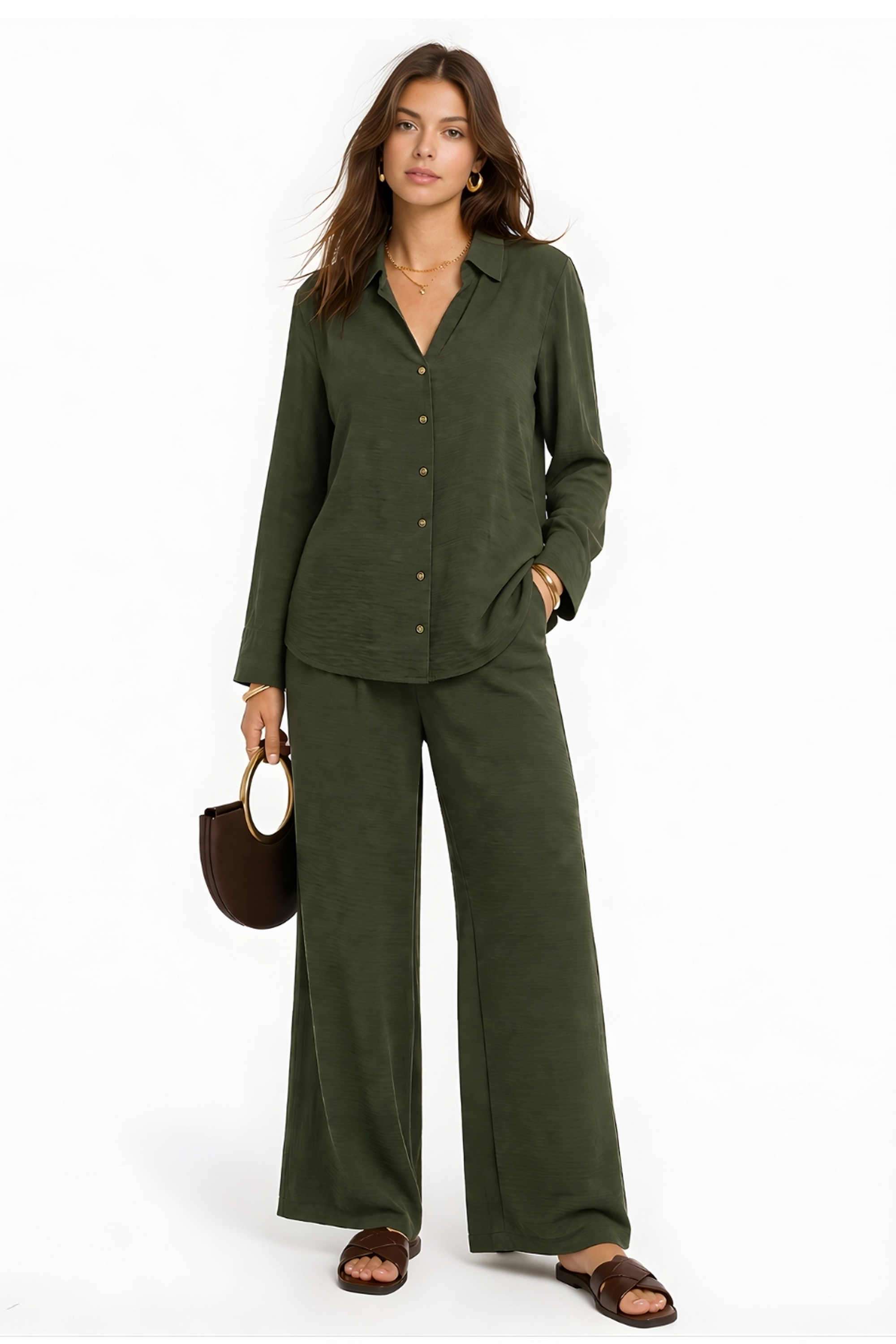 zink london Solid Polyester Regular Fit Women's Top-picture-14