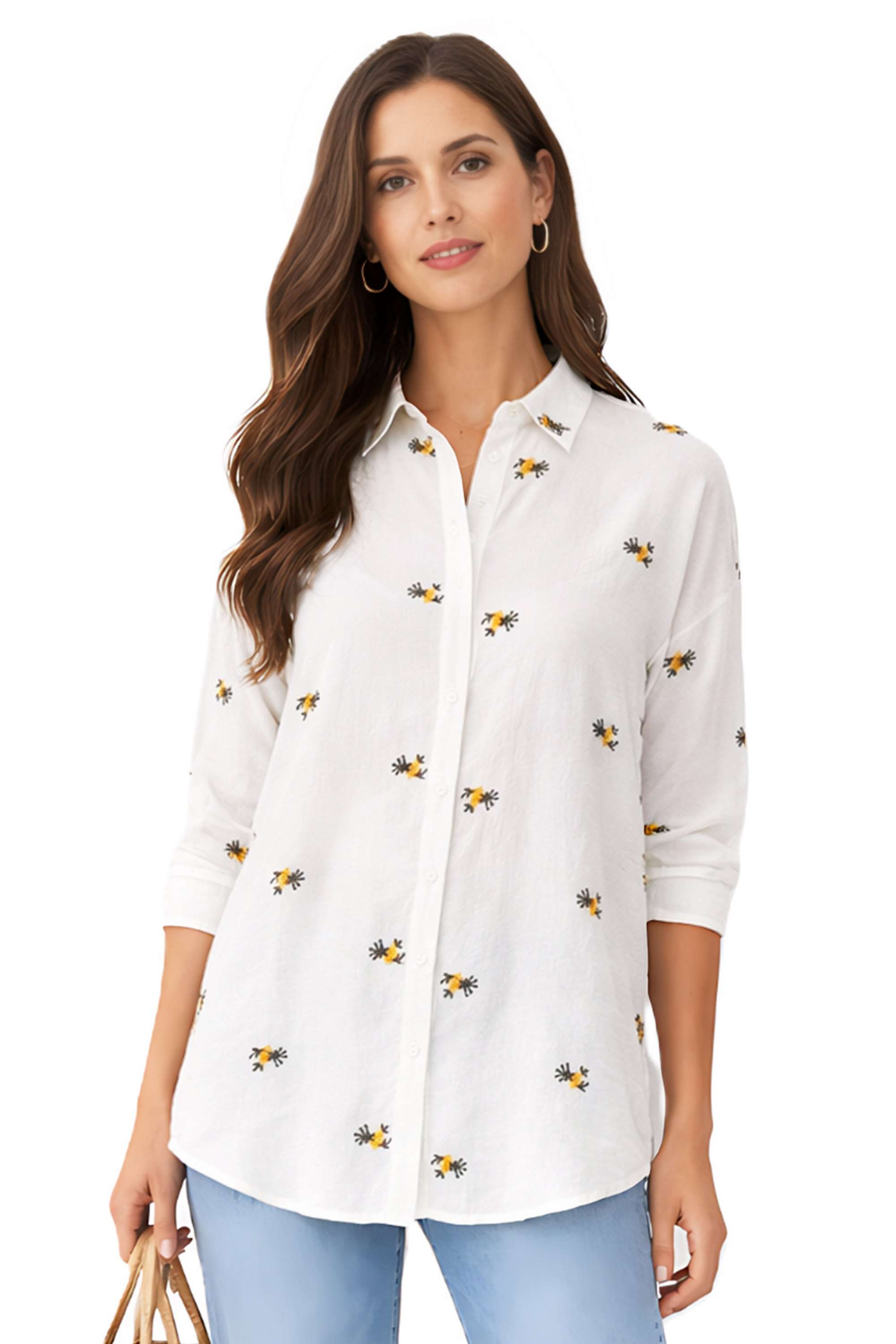 zink london Solid Blended Fabric Collared Women's Top-picture-29