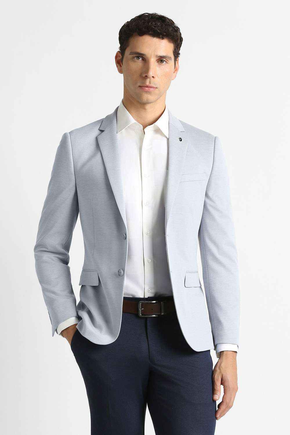 Solid-Blended-Fabric-Super-Slim-Fit-Men-s-Blazer