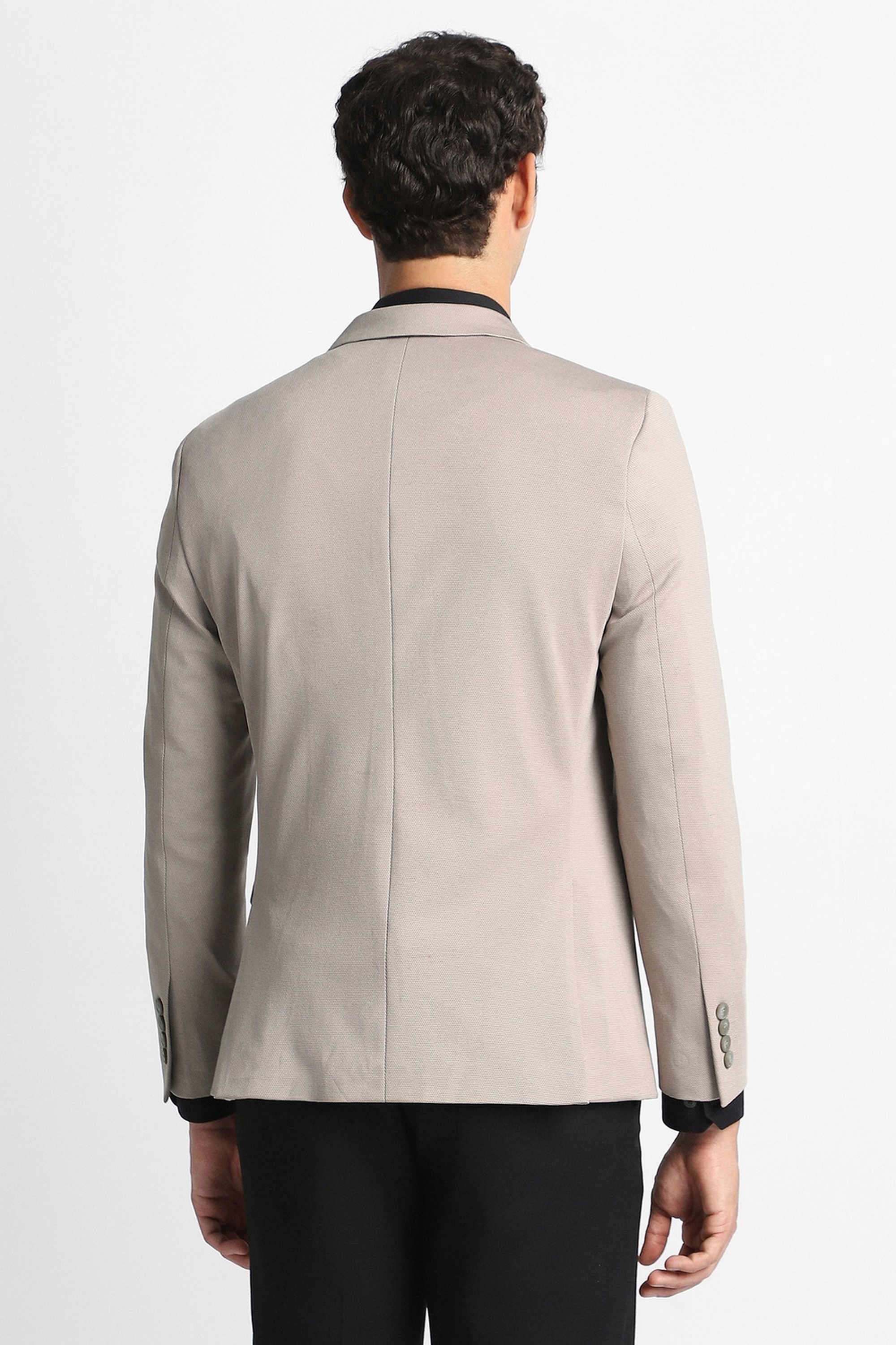 Textured-Polyester-Blend-Super-Slim-Fit-Men-s-Formal-Wear-Blazer