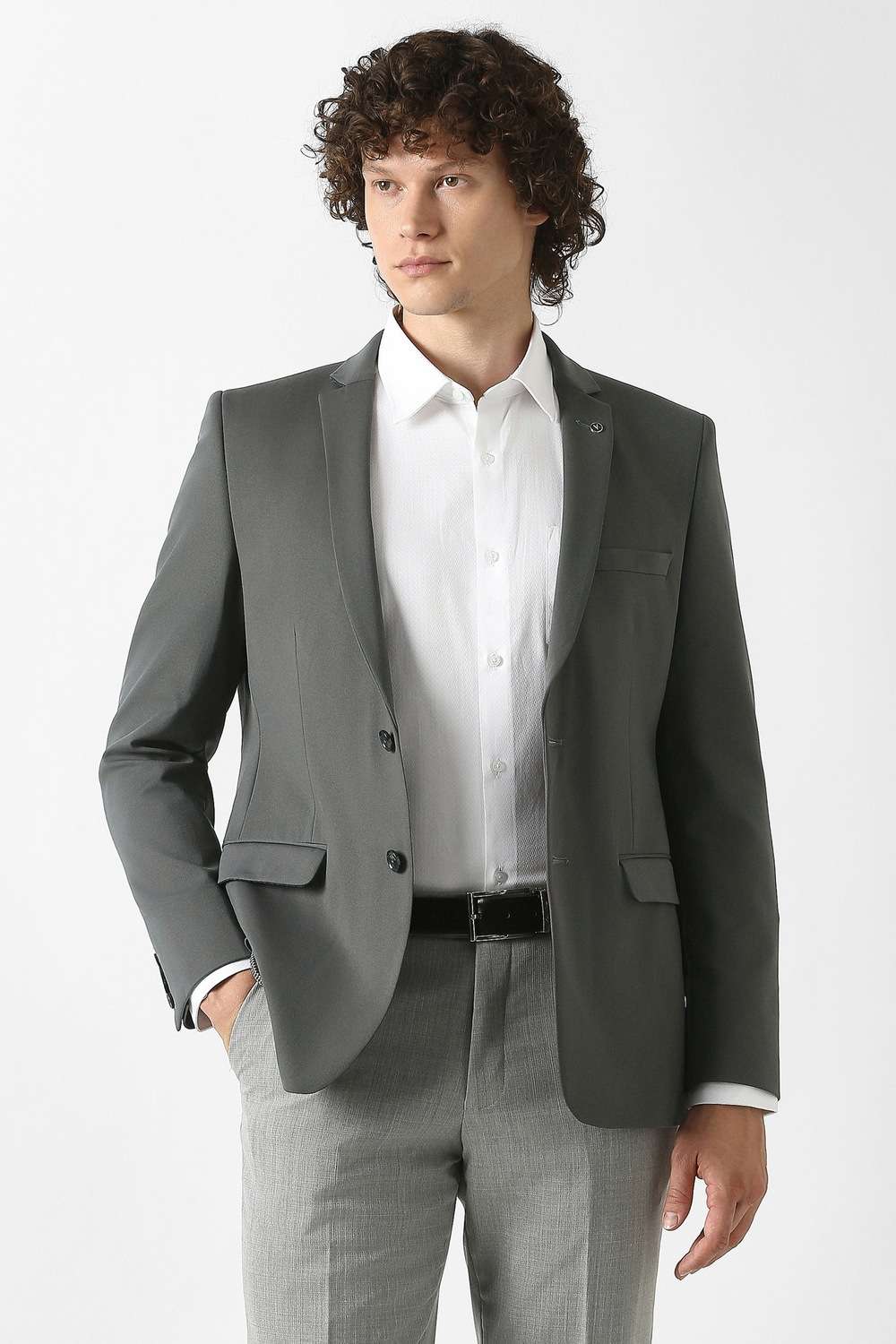 Textured-Nylon-Terry-Super-Slim-Fit-Men-s-Formal-Wear-Blazer
