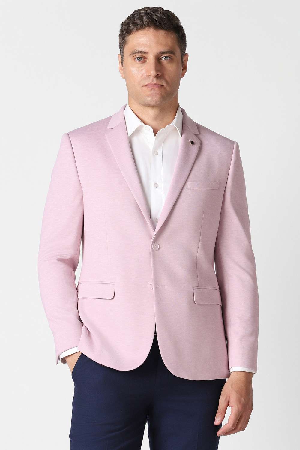 Solid-Blended-Fabric-Super-Slim-Fit-Men-s-Blazer