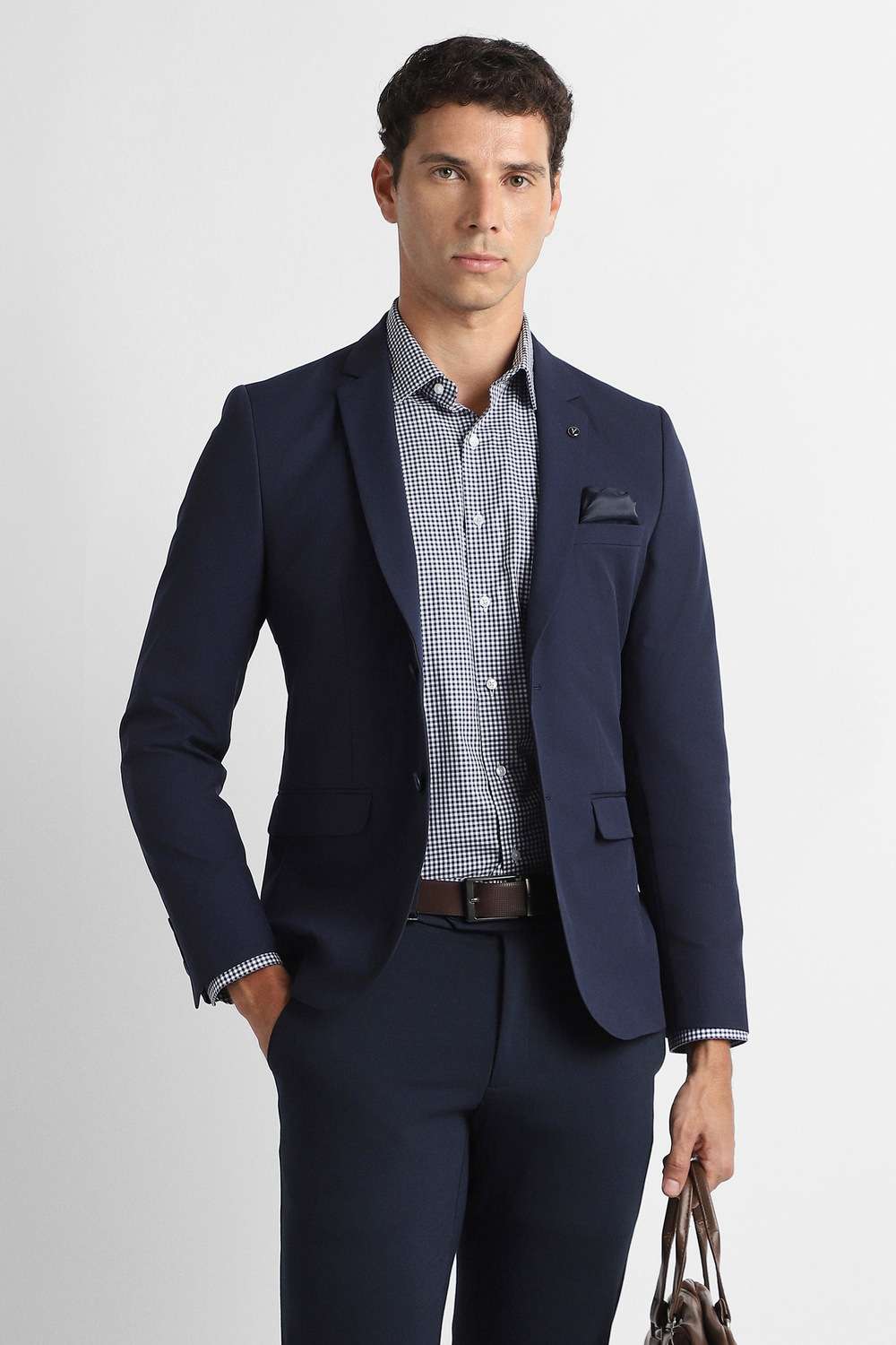 Solid-Polyester-Super-Slim-Fit-Men-s-Formal-Wear-Blazer