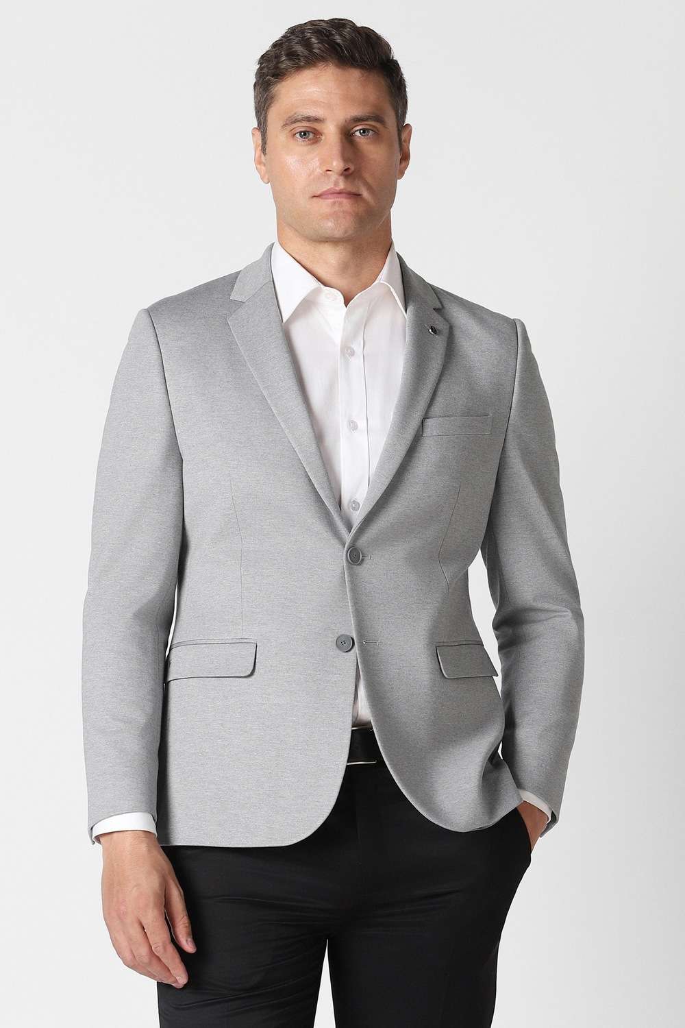 Solid-Blended-Fabric-Super-Slim-Fit-Men-s-Blazer