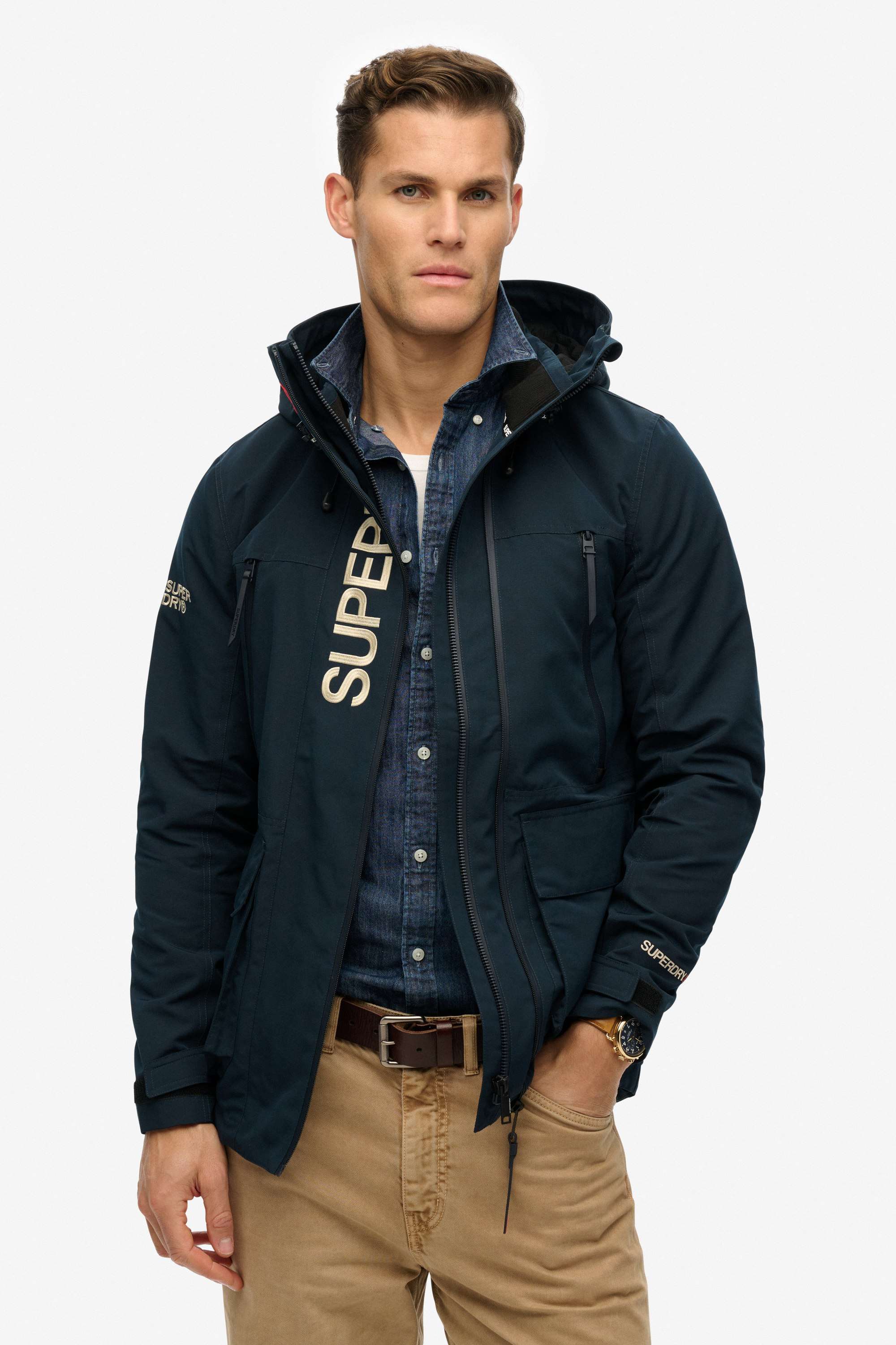 Solid-Cotton-Regular-Fit-Men-s-Jacket