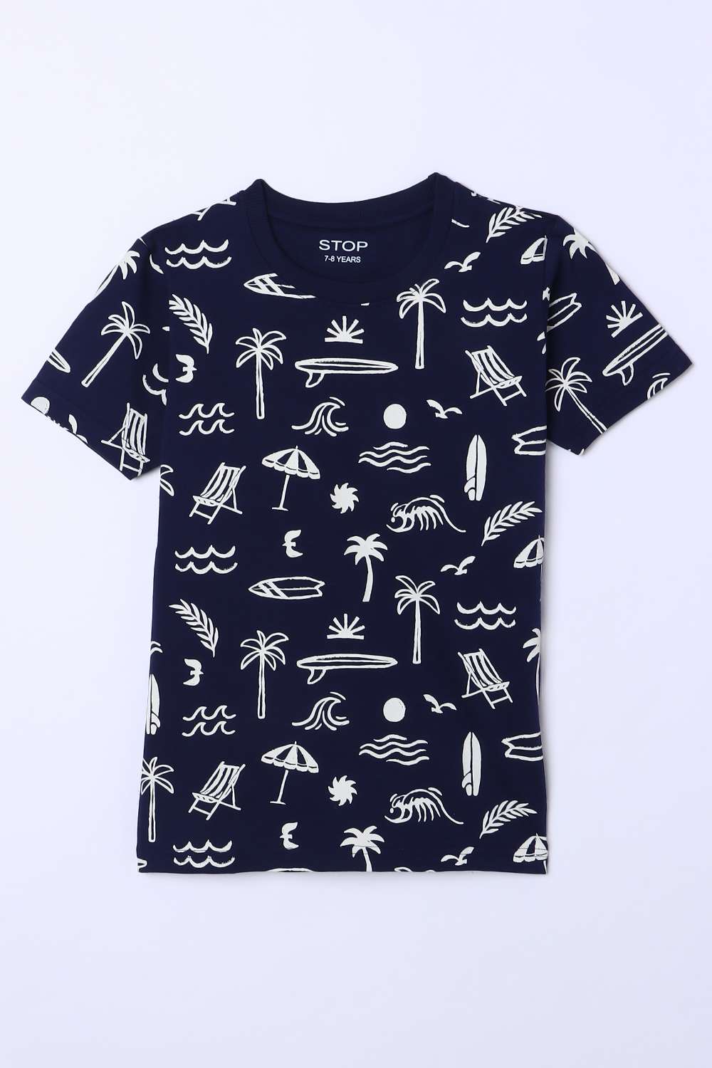 Printed-Jersey-Round-Neck-Boys-T-Shirt