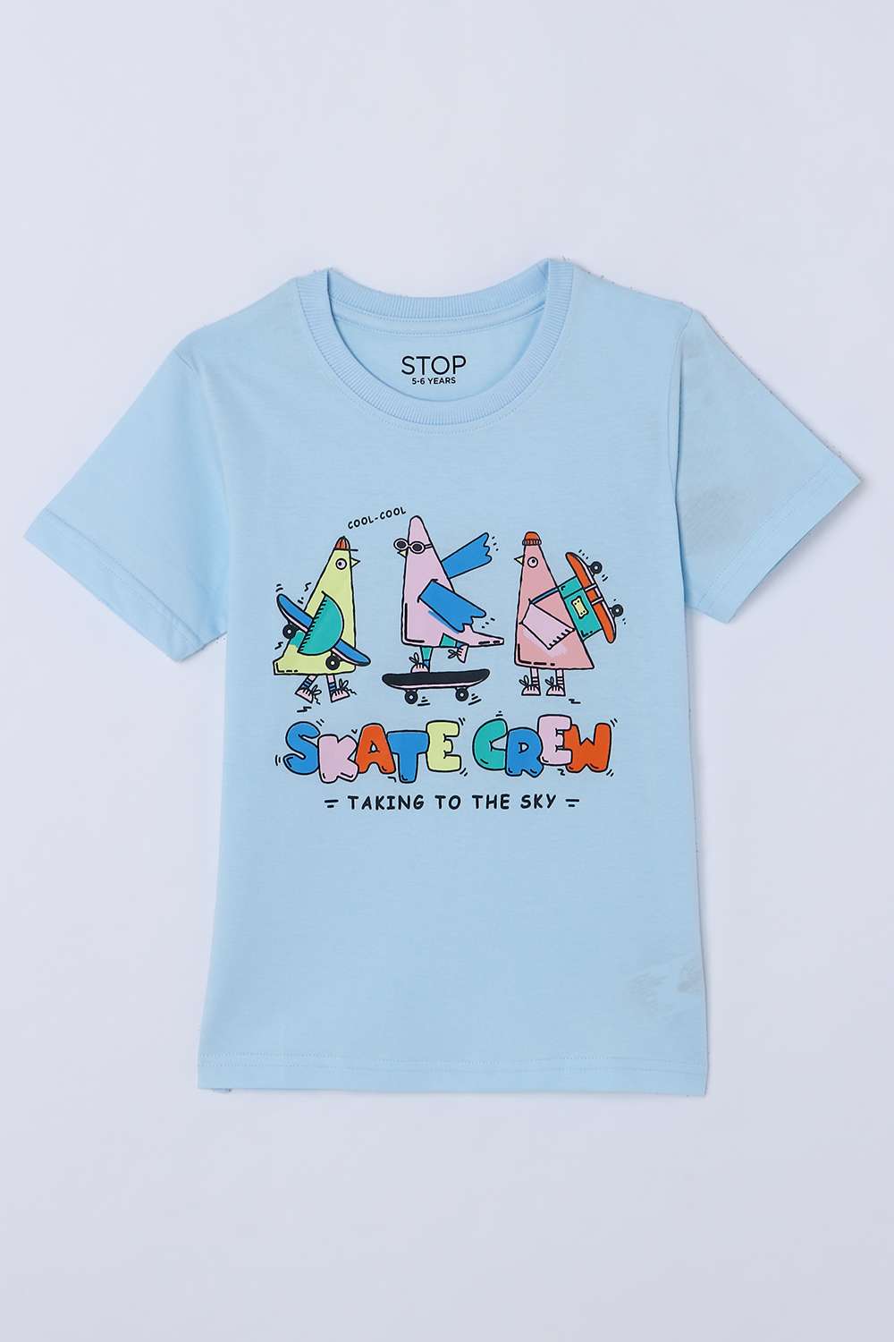 Graphic-Print-Cotton-Round-Neck-Boys-T-Shirt
