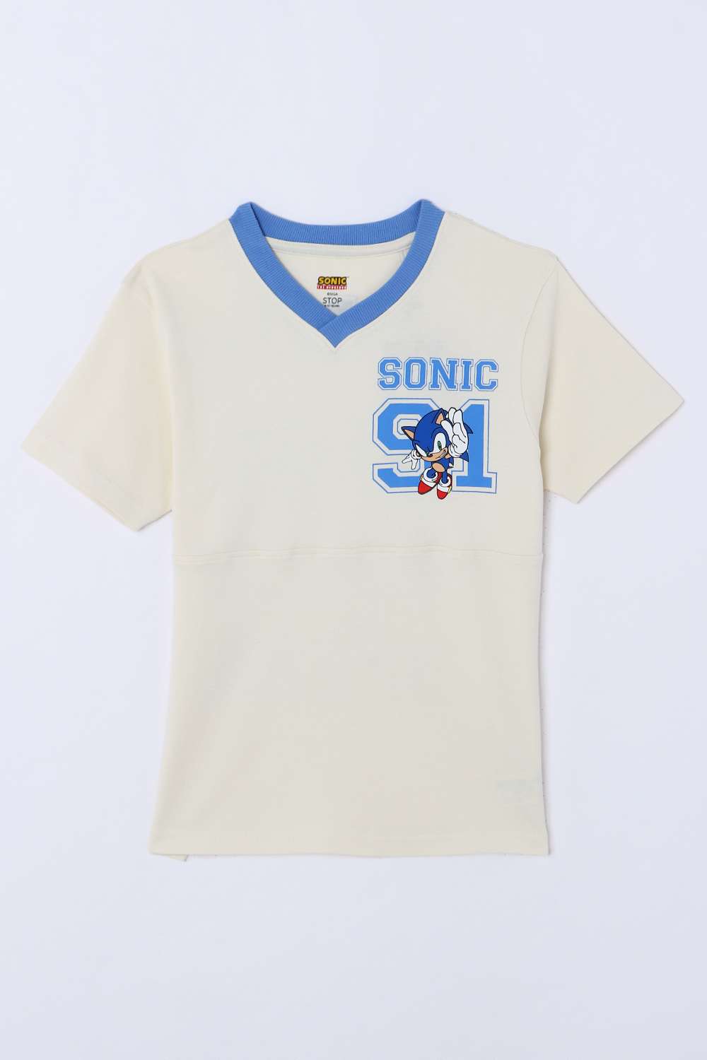 Graphic-Print-Cotton-V-Neck-Boys-T-Shirt