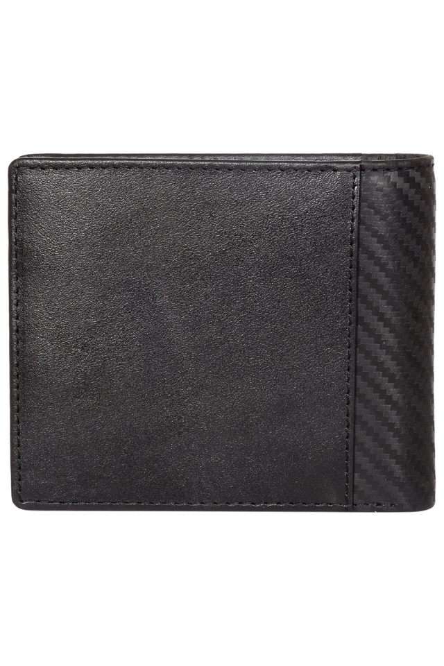 Buy Sassora Black Lara Solid Pure Leather Men's Wallet | Shoppers Stop