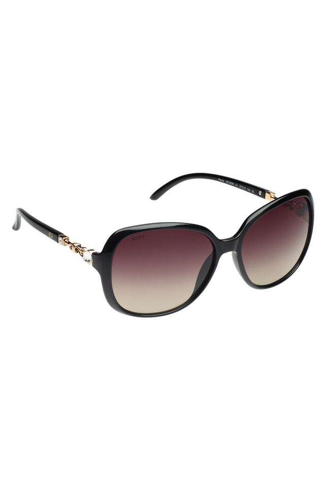 Women-s-Full-Rim-Non-Polarized-Round-Sunglasses-with-Soft-Case