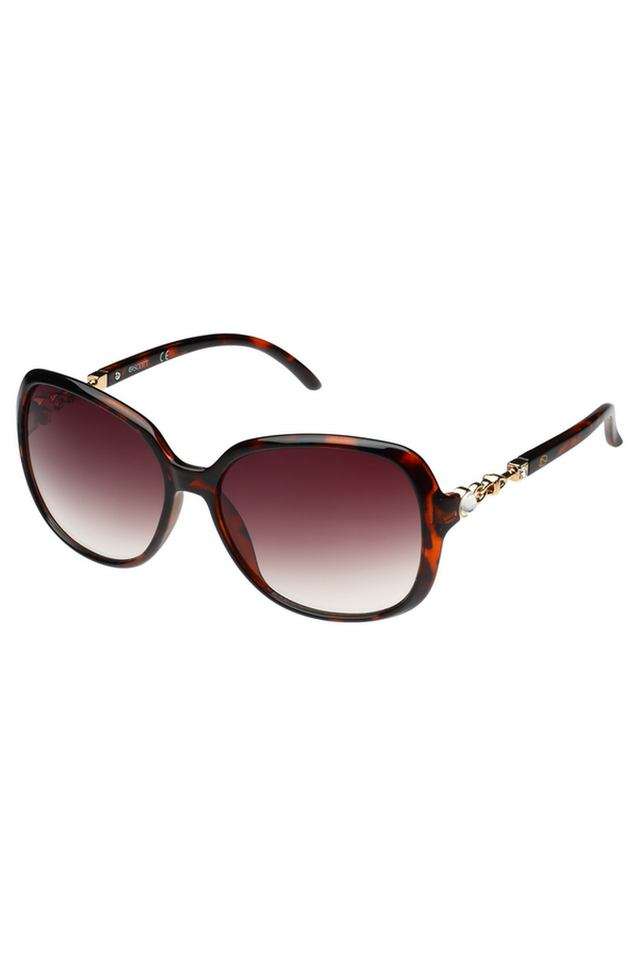 Women-s-Full-Rim-Non-Polarized-Round-Sunglasses-with-Soft-Case