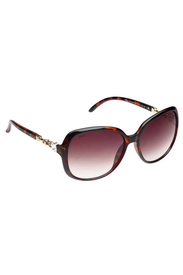 Women-s-Full-Rim-Non-Polarized-Round-Sunglasses-with-Soft-Case